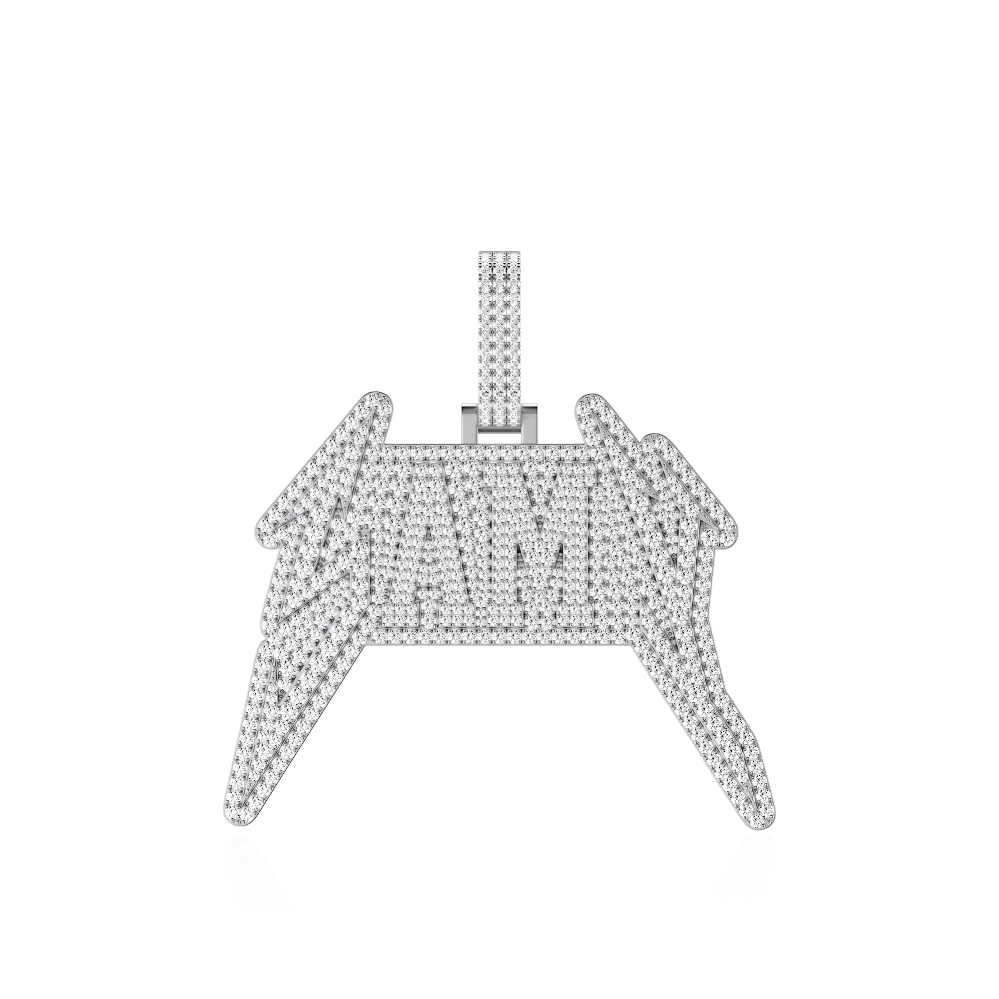 Custom Lightning Font Pendant