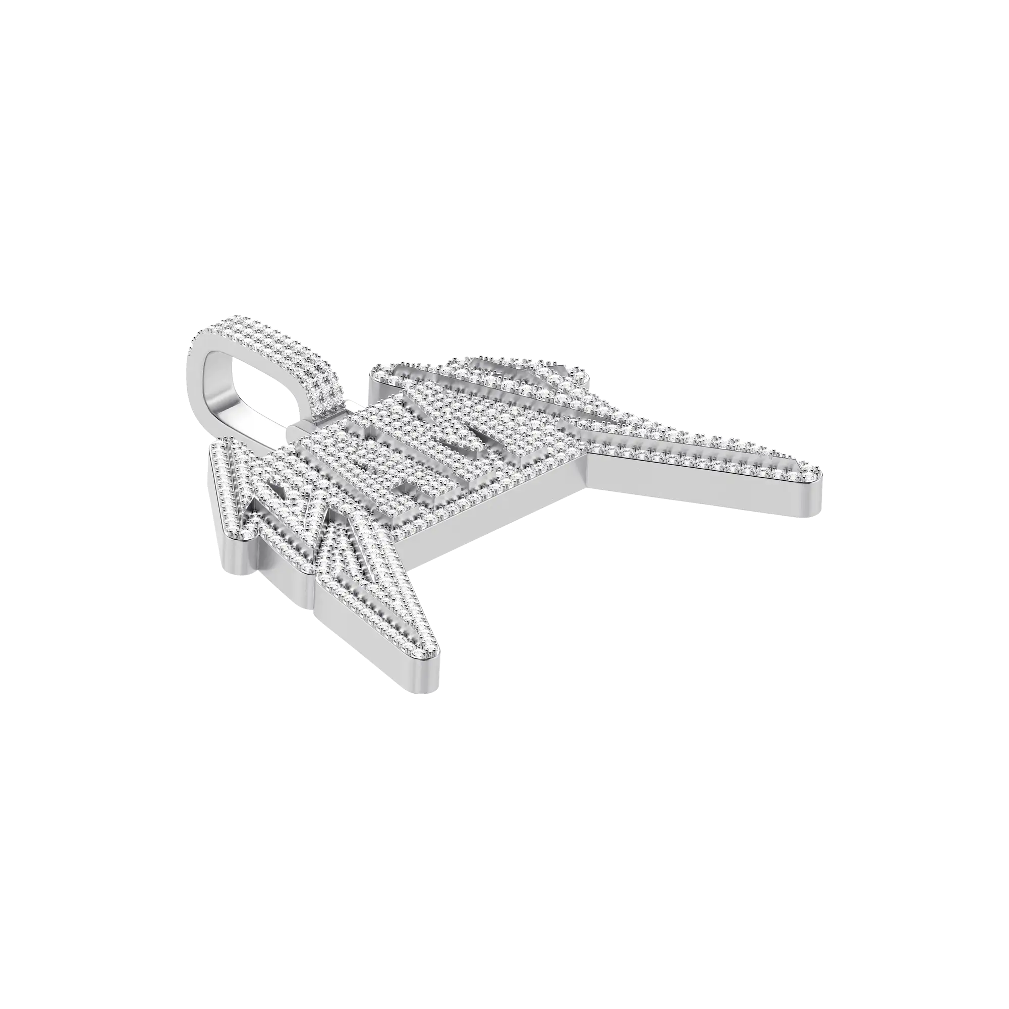 Custom Lightning Font Pendant