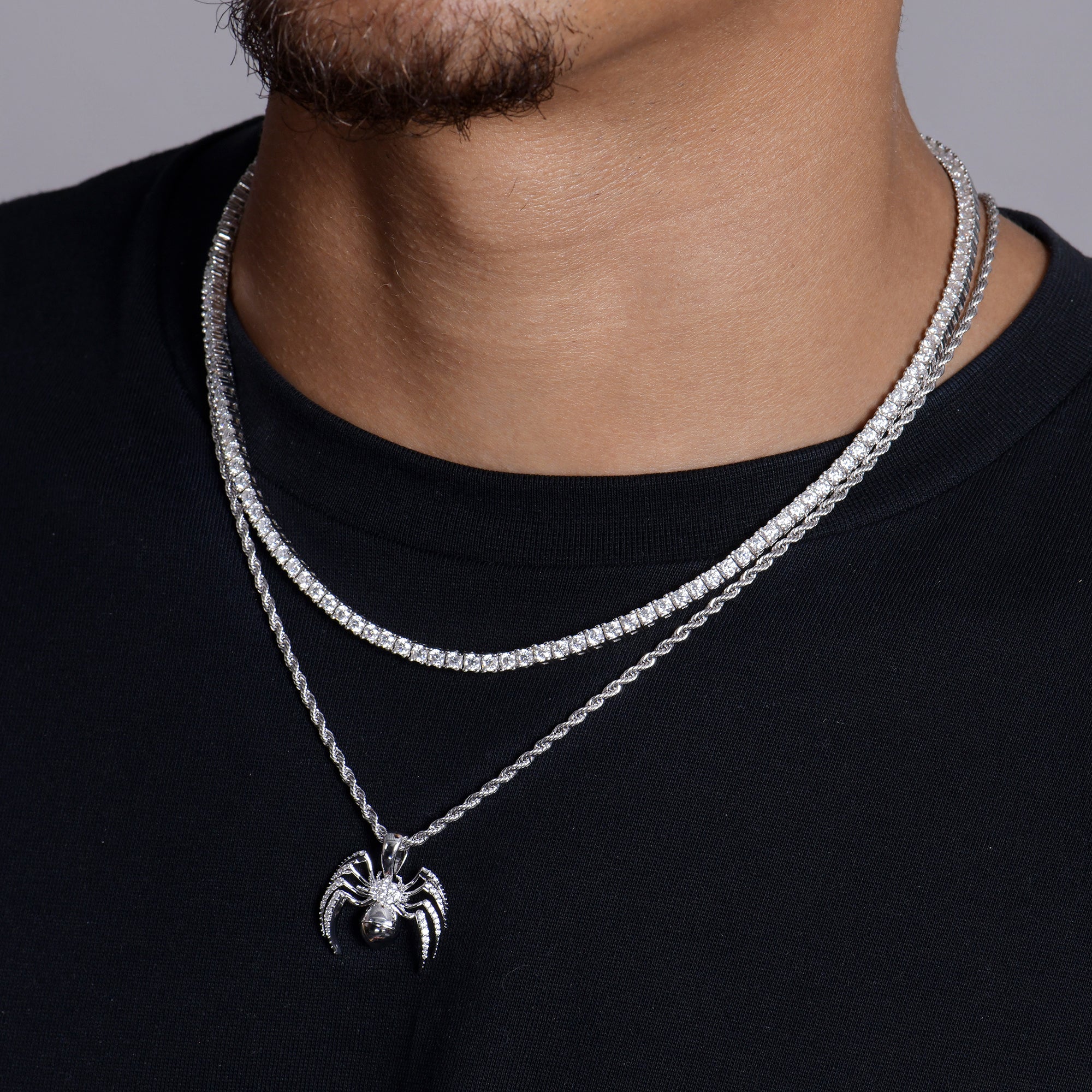 Moissanite Venom Spider Pendant