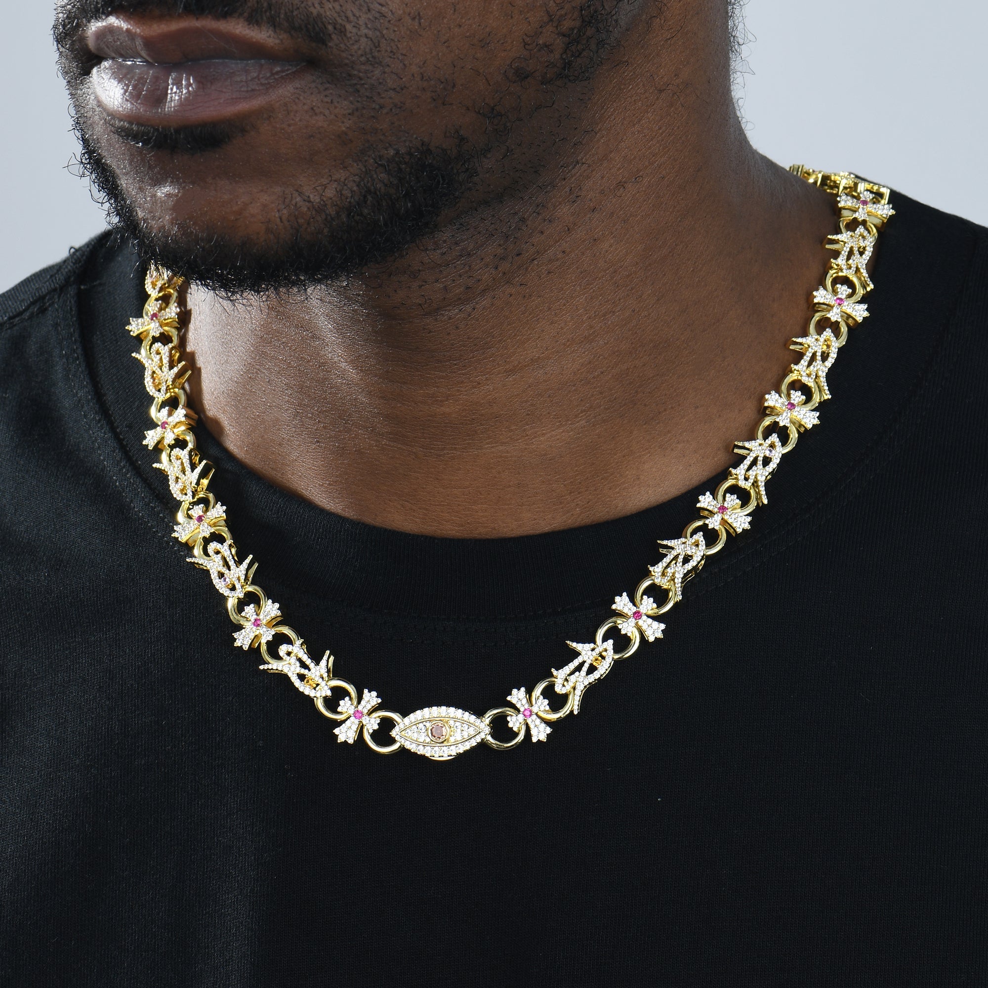 Eye of Horus Cross Chain - 10mm