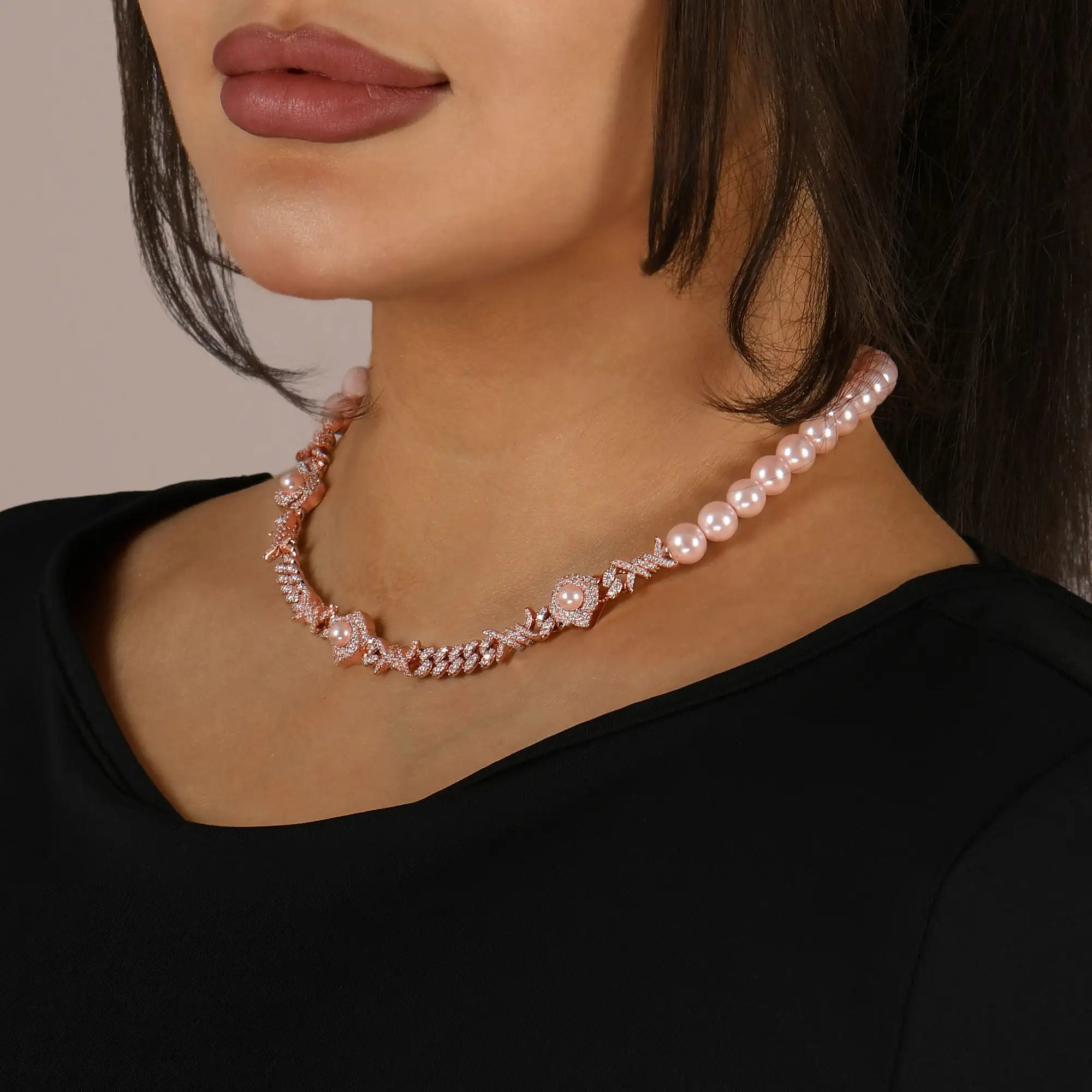 Rose Thorn Pearl Chain - 8mm