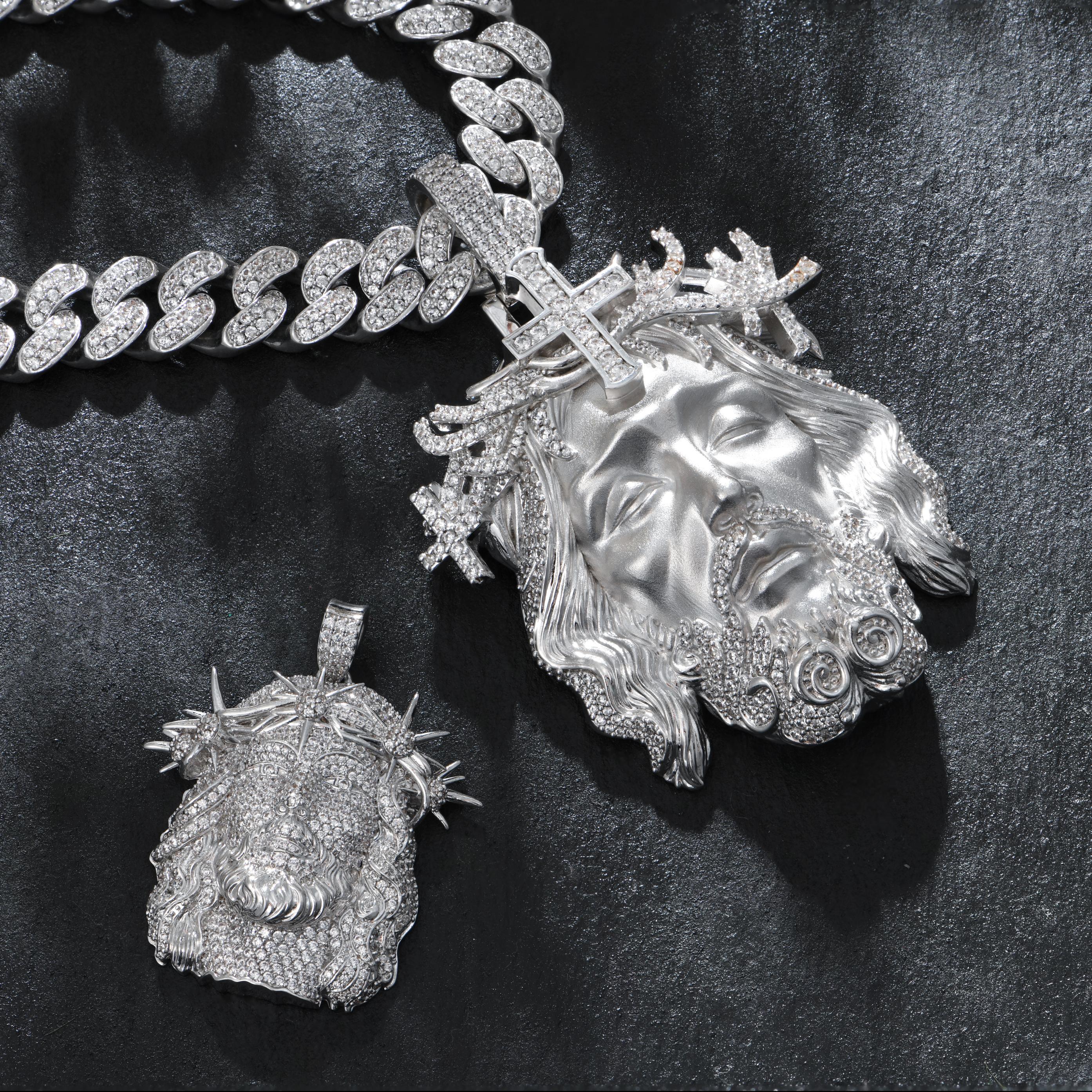 Jesus Piece Iced Pendant