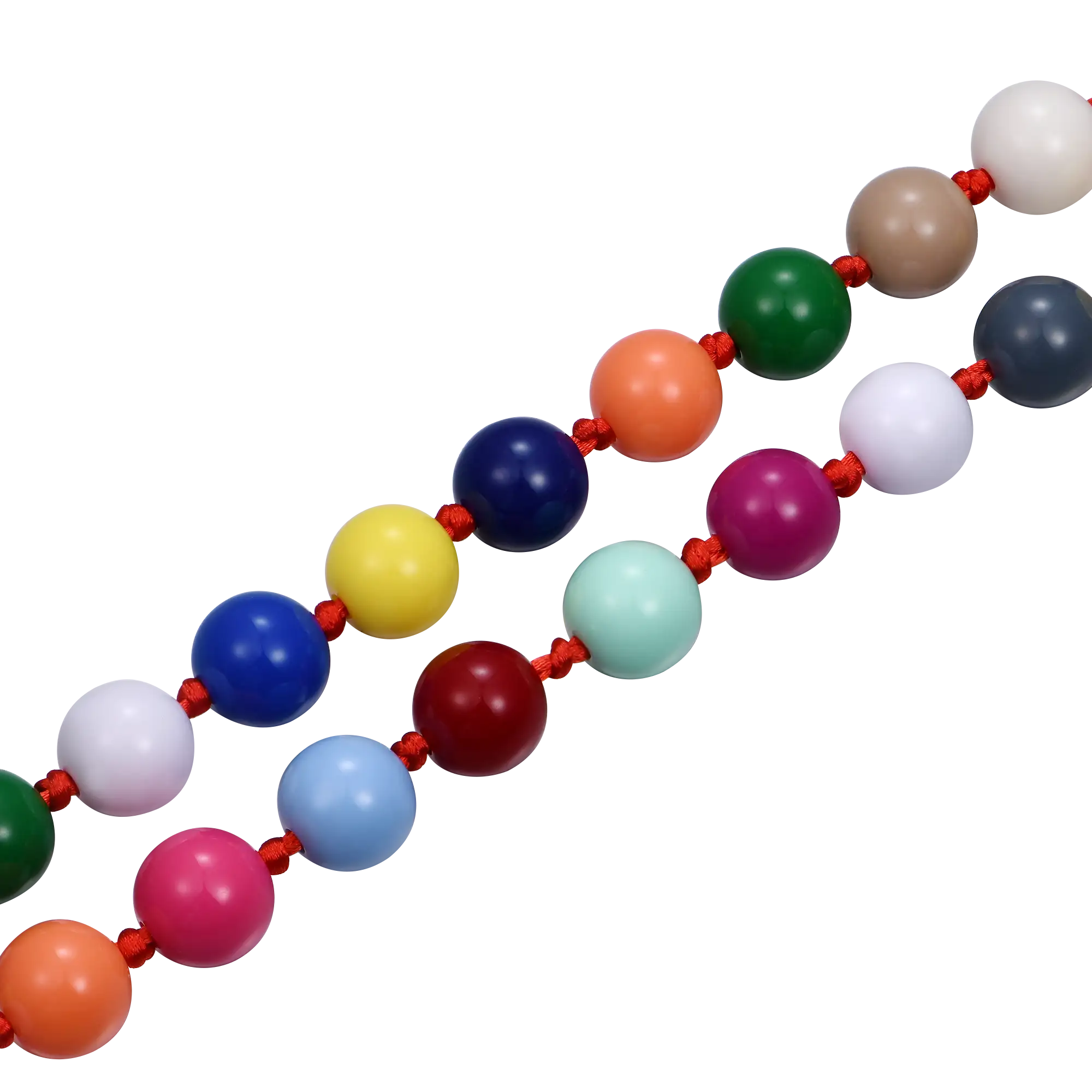 Chaîne de portefeuille de perles pop tropiques
