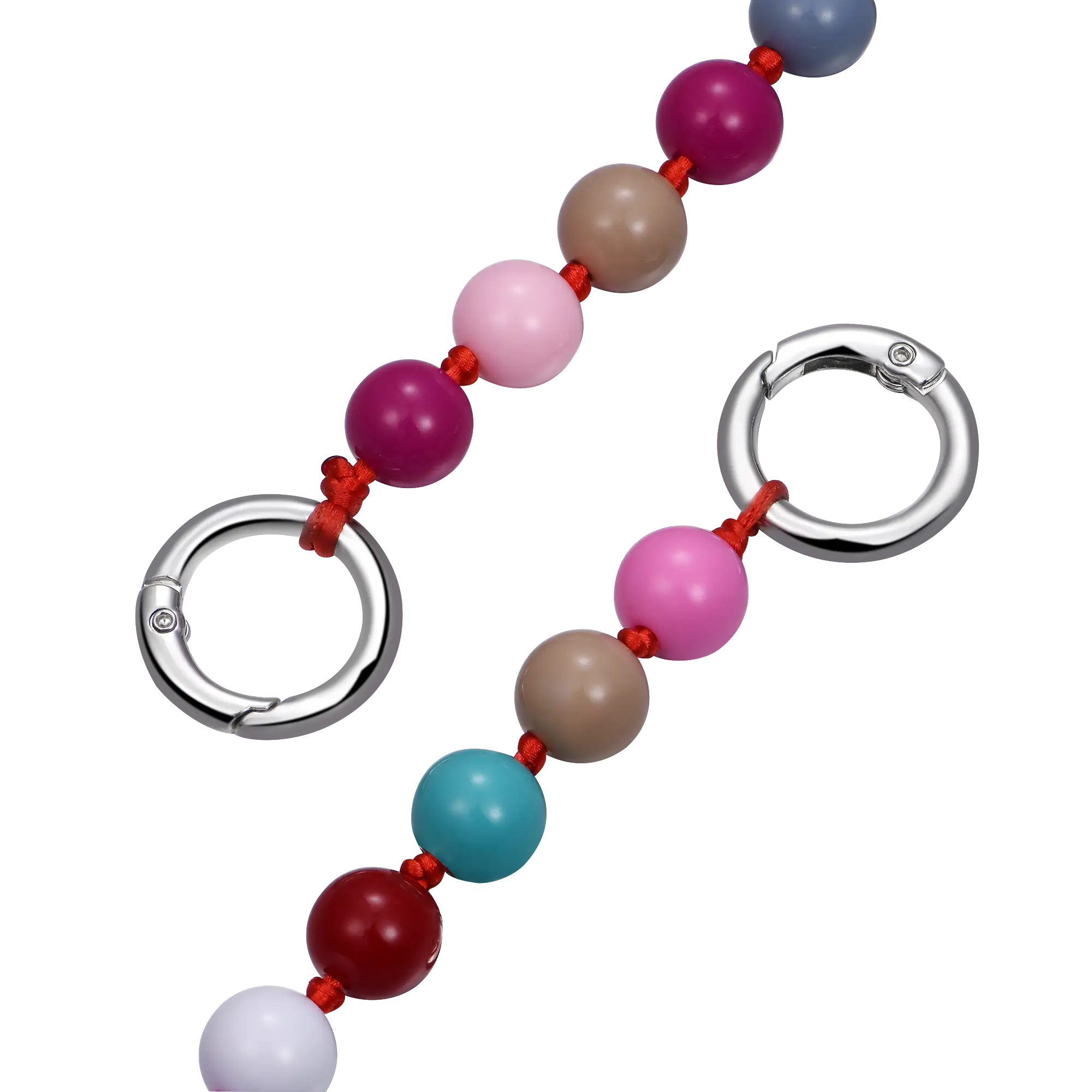 Chaîne de portefeuille de perles pop tropiques