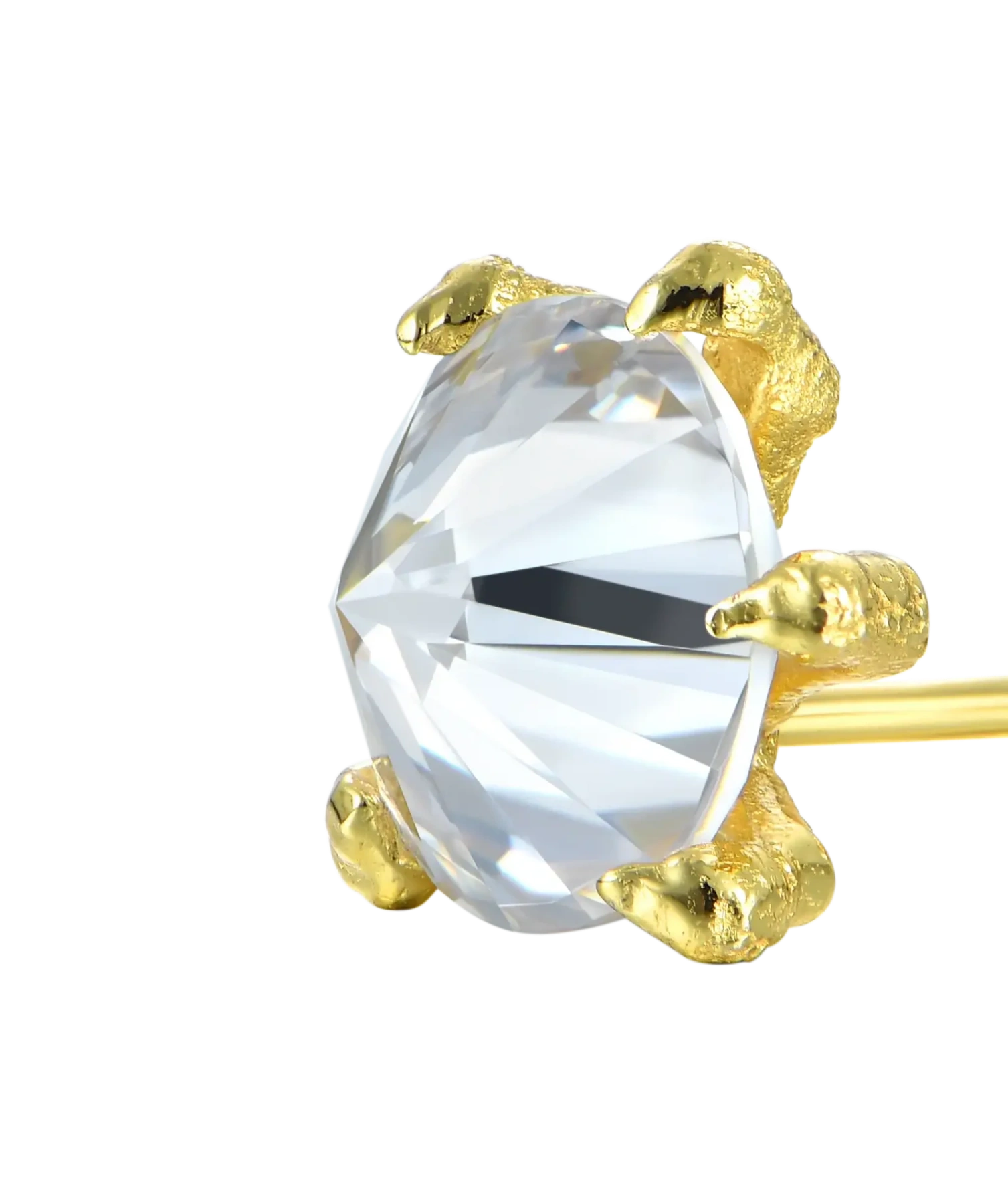 S925 WONG Dragon Claw Stud Earring