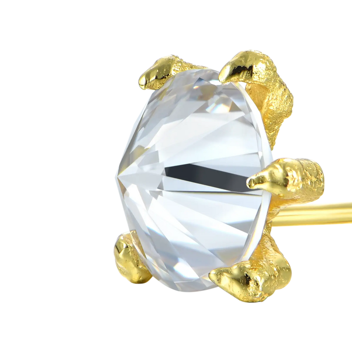 Wong Dragon Claw Stud Ohrring