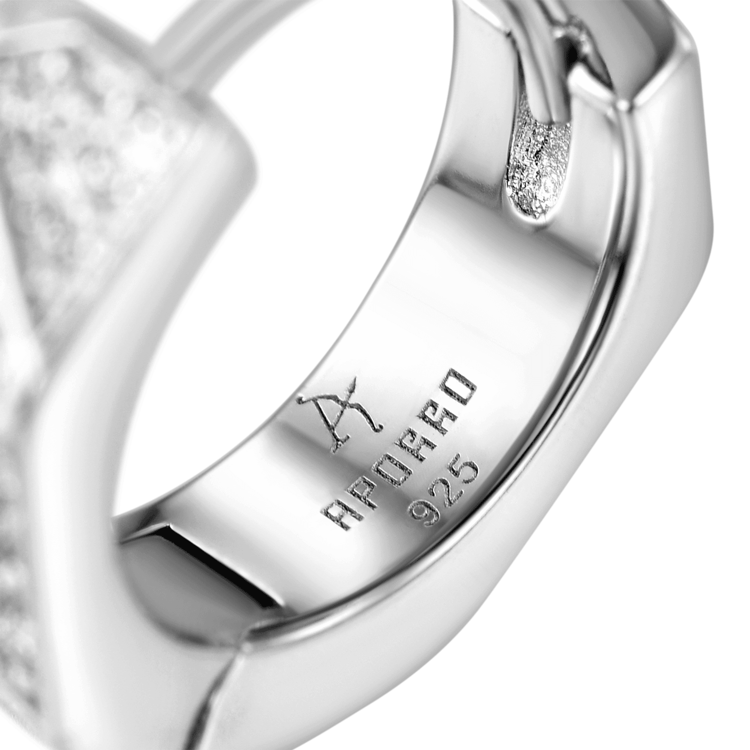 S925 Pyramid Hoop Earrings