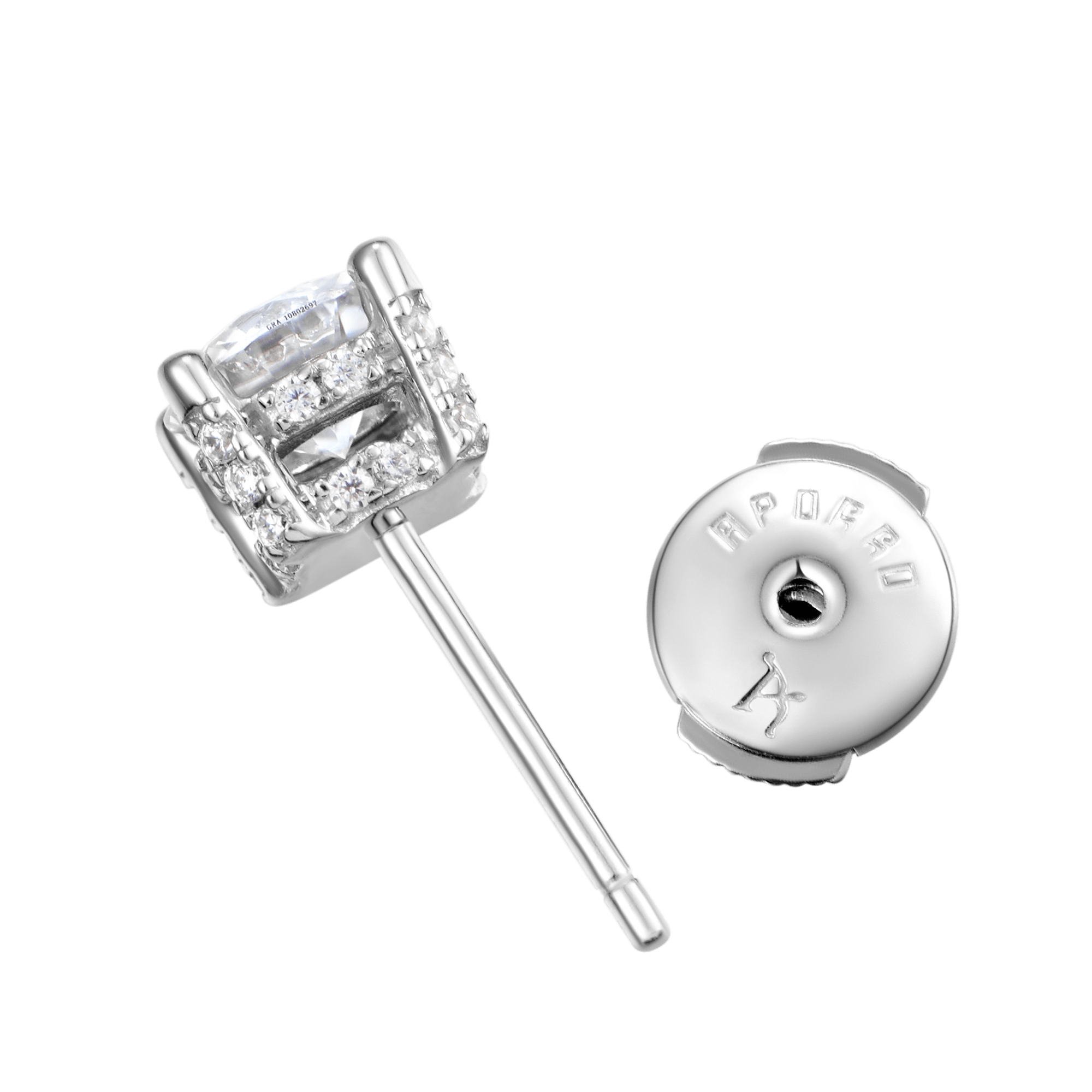 Women's Round Cut Stud Earring