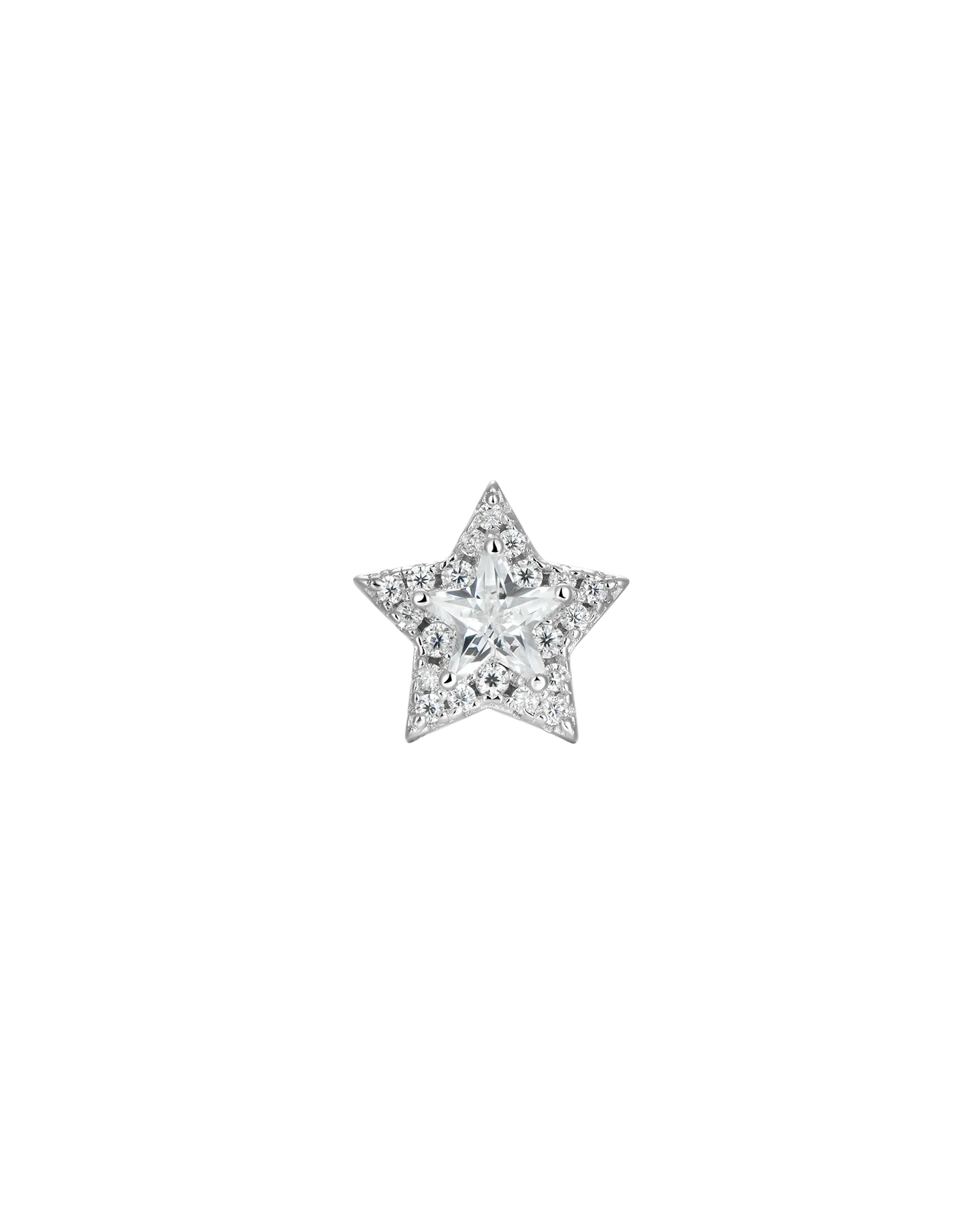 S925 Halo Star Stud Earrings-Pair