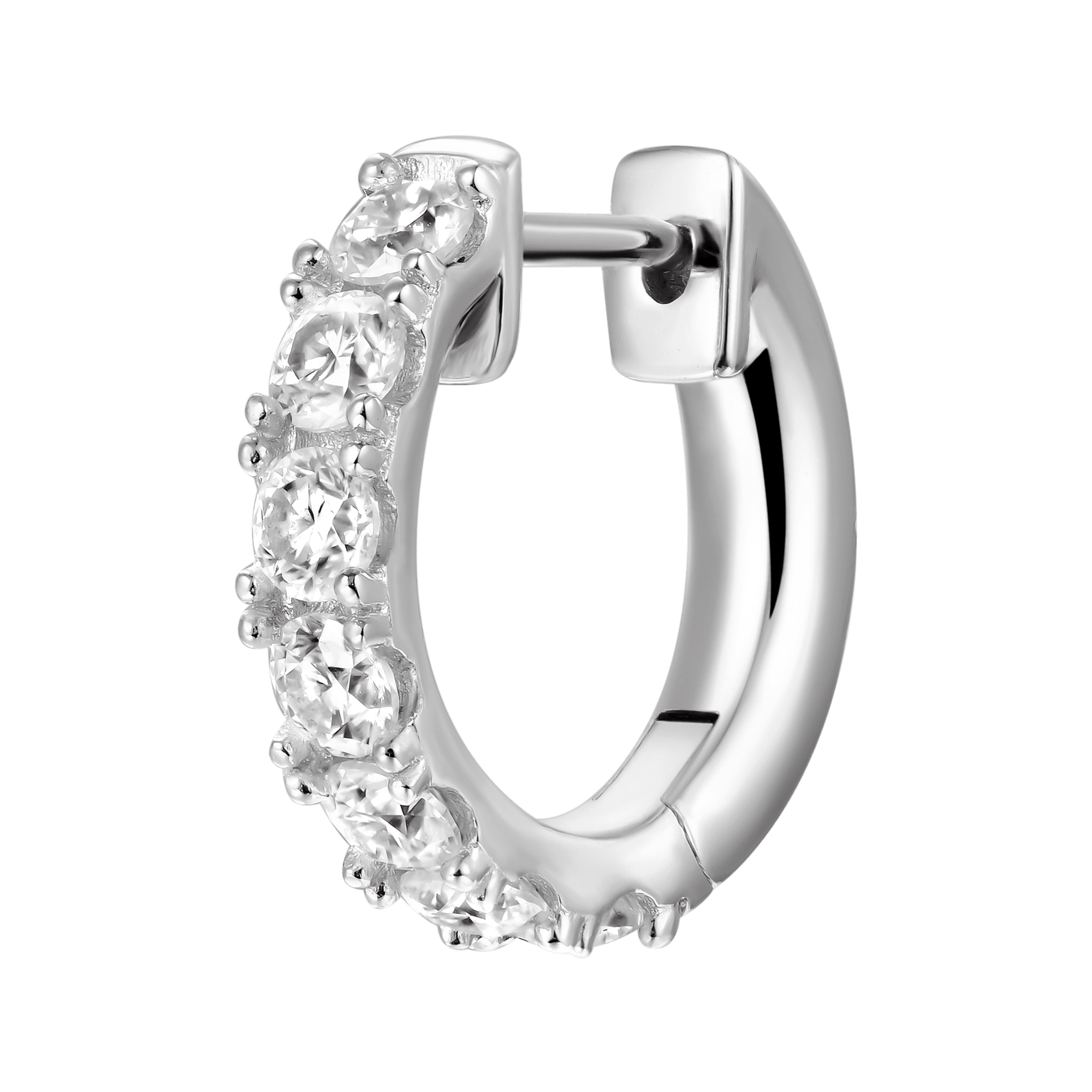 Women's Single Row Hoop Earrings