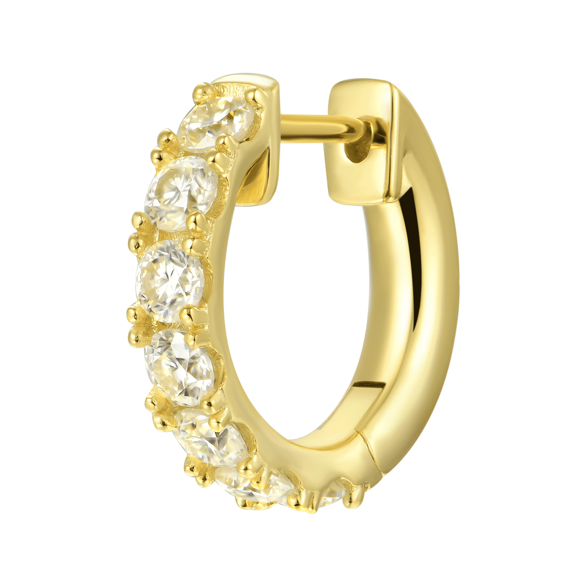 Women's Single Row Hoop Earrings