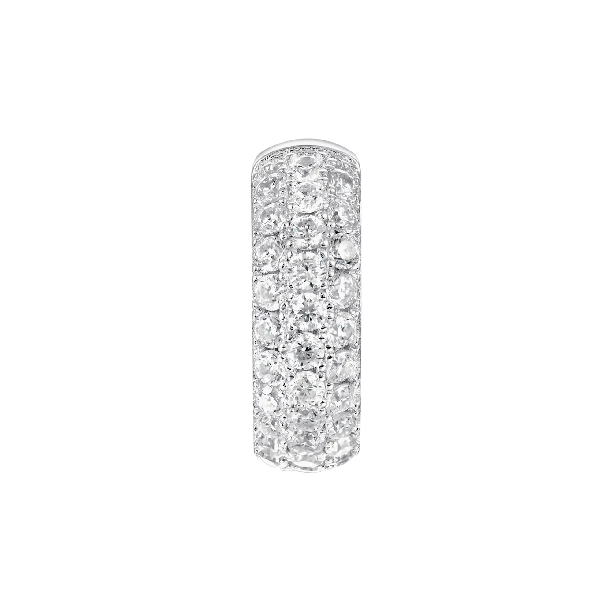 Pendiente de aro en racimo S925