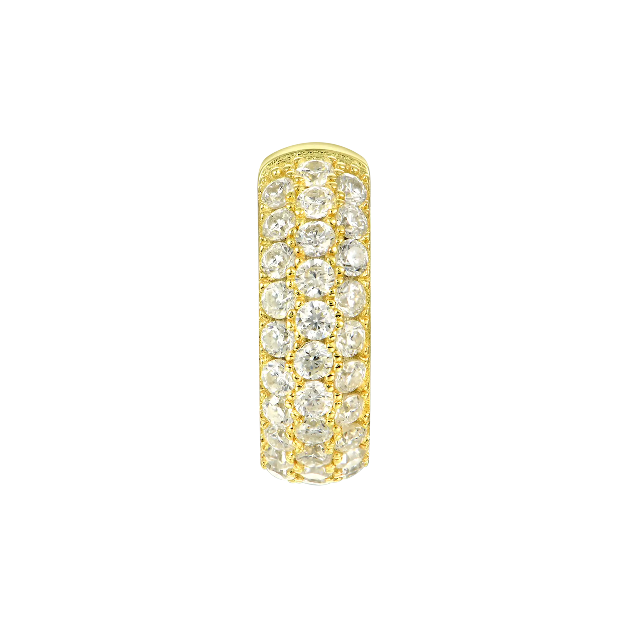 Pendiente de aro en racimo S925