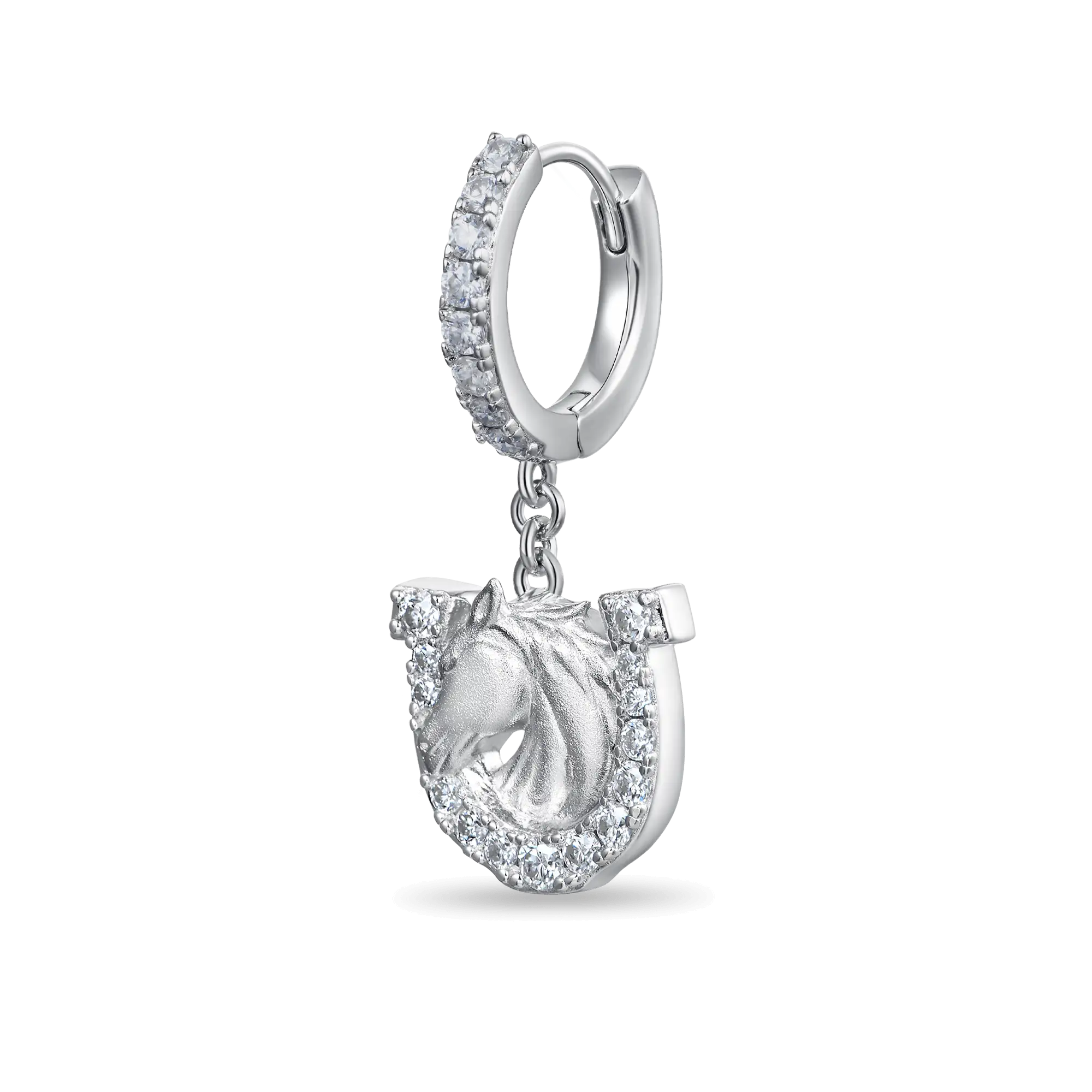 Moissanite S925 Horseshoe Dangling Earrings