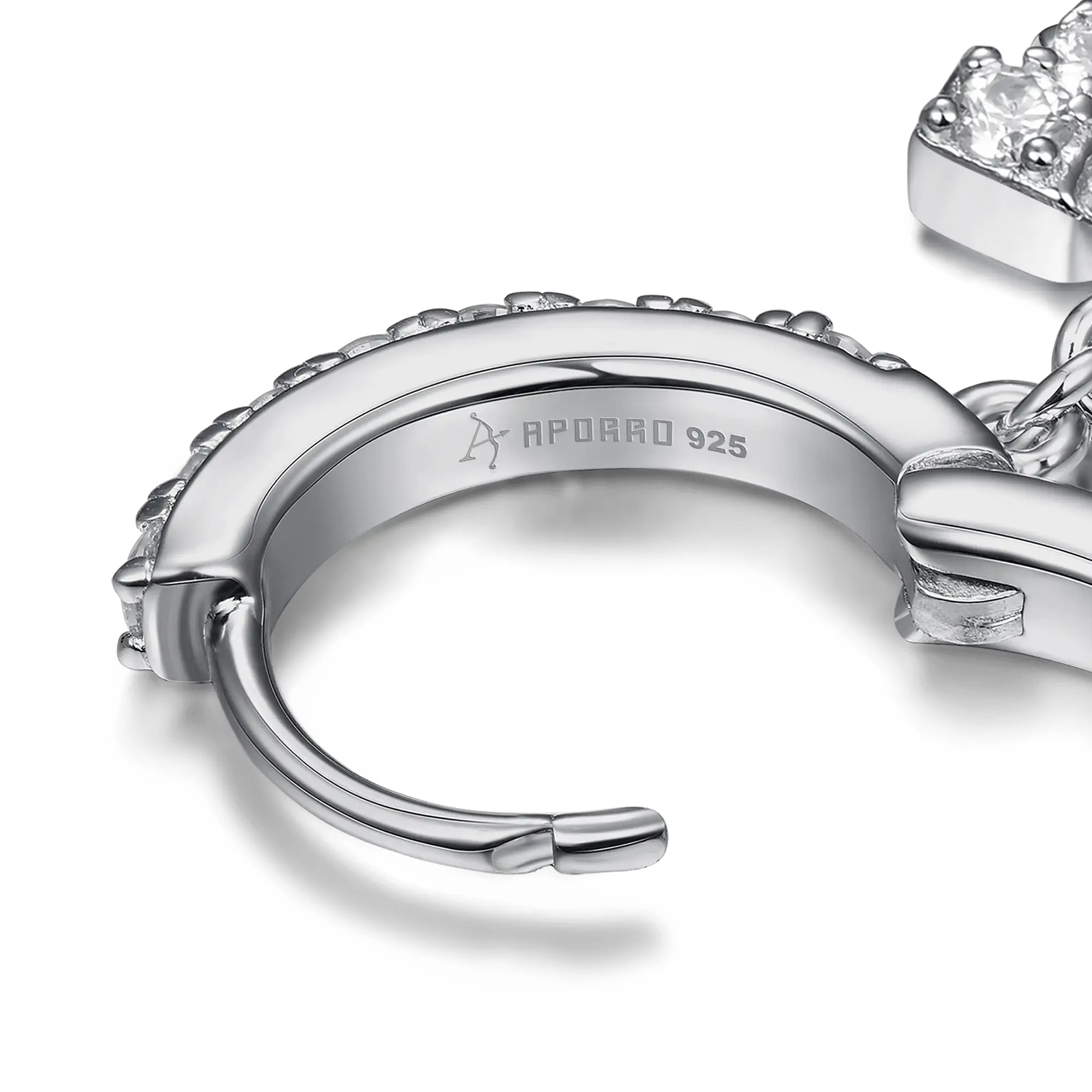 Moissanite S925 Horseshoe Dangling Earrings