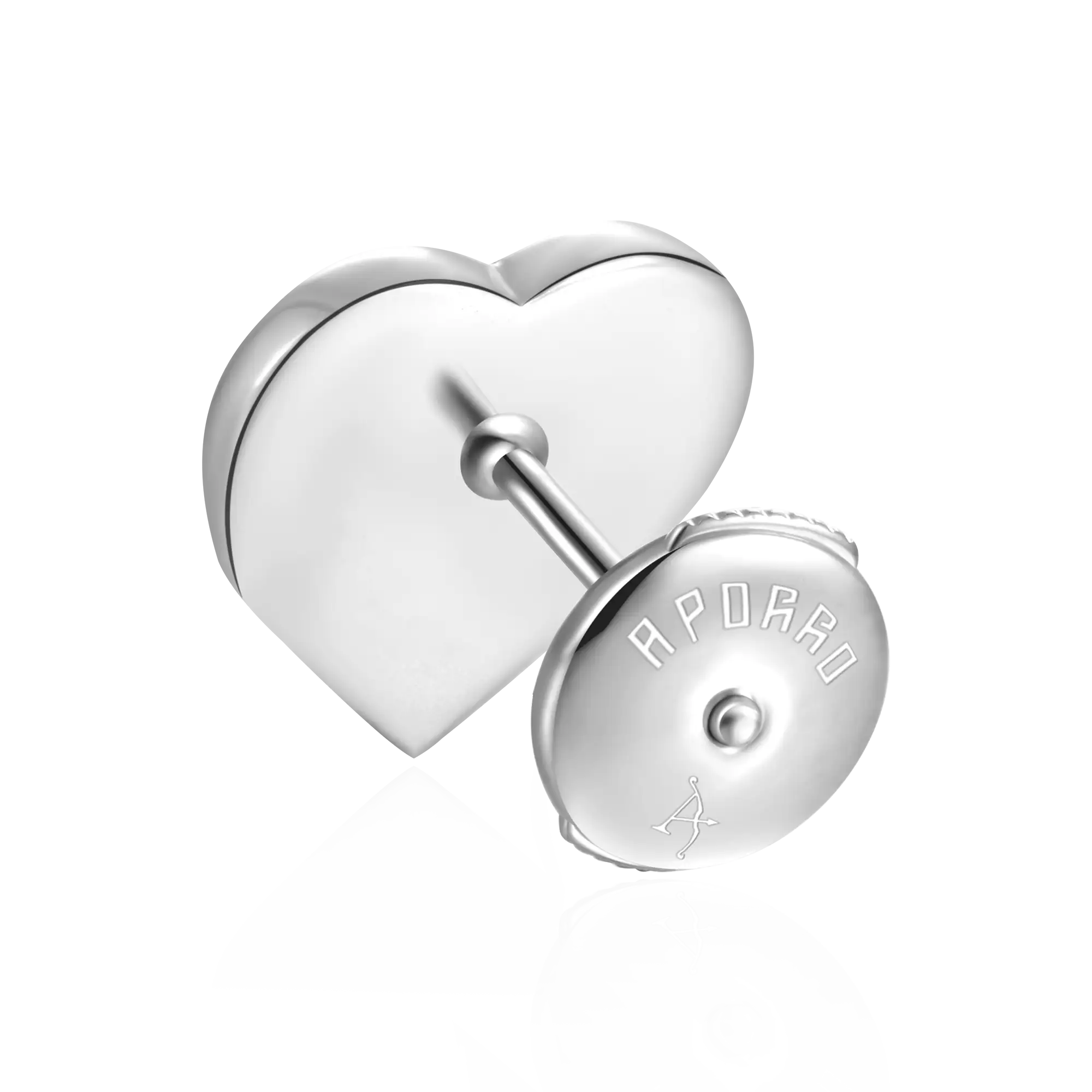 Women's Heart Baguette Mix Halo Stud Earrings - Pair