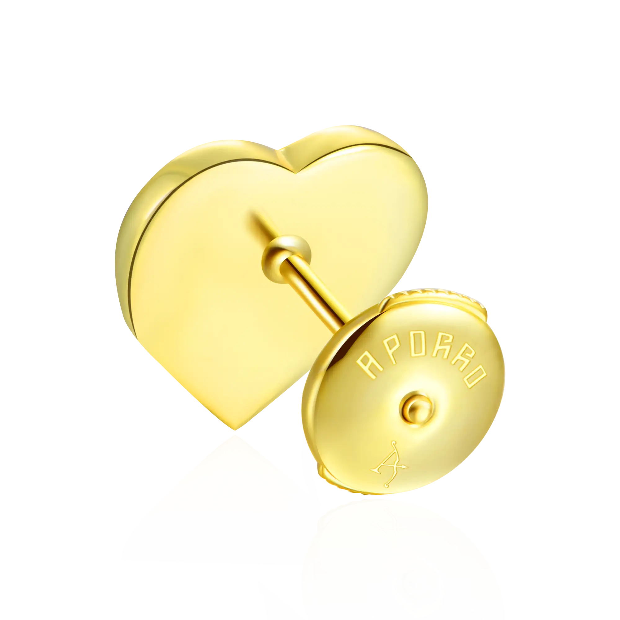 Women's Heart Baguette Mix Halo Stud Earrings - Pair