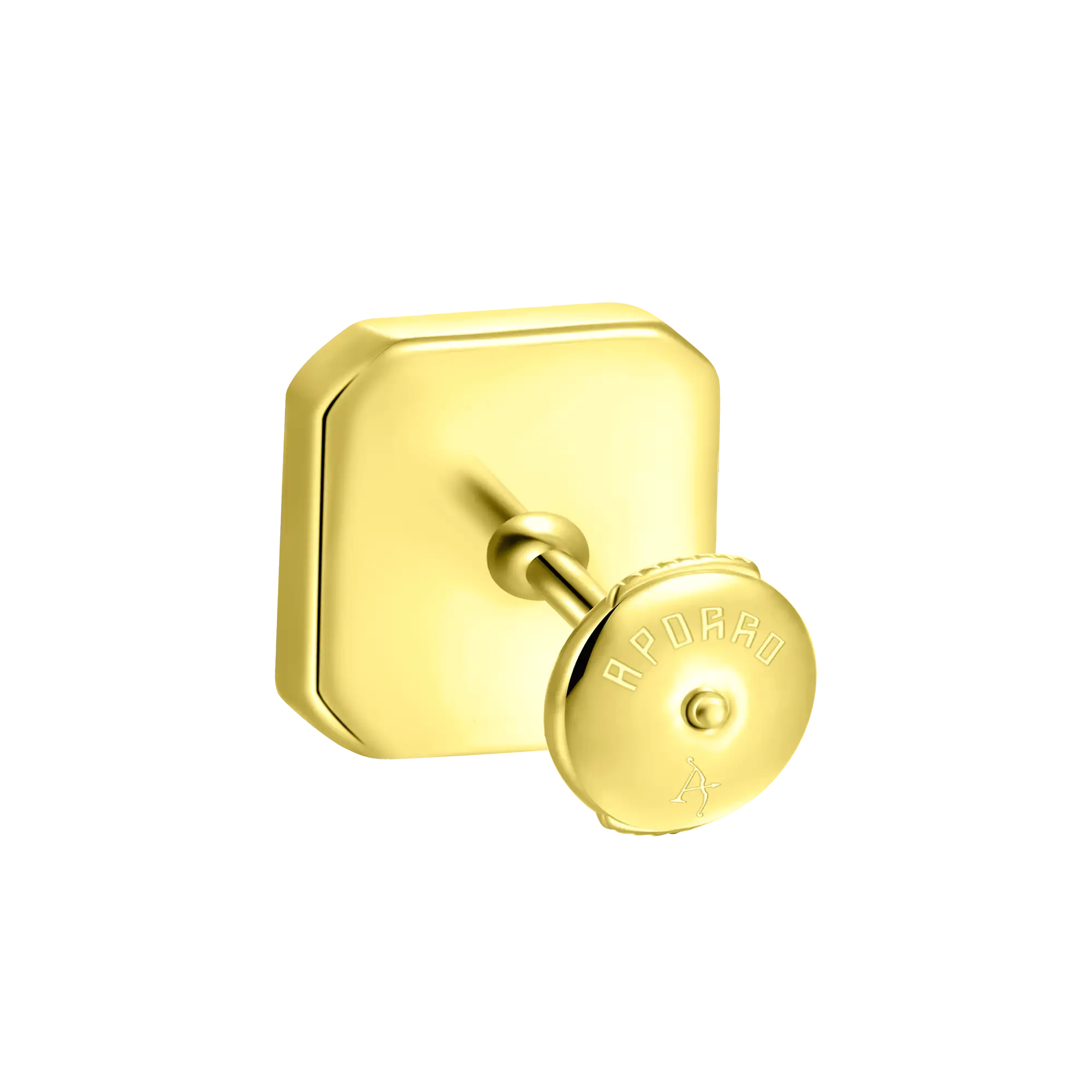 Octagon Baguette Mix Halo Stud Earrings - Pair