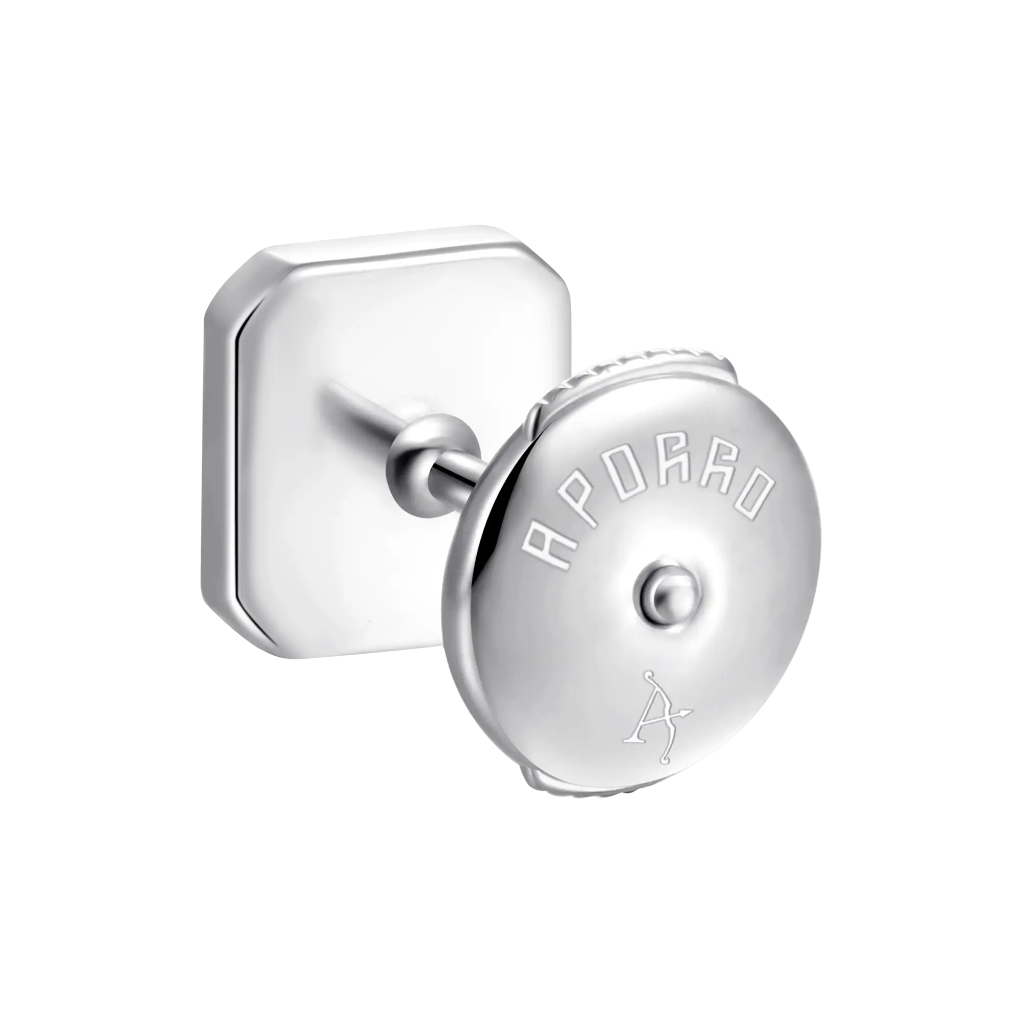 Octagon Baguette Mix Halo Stud Earrings - Pair