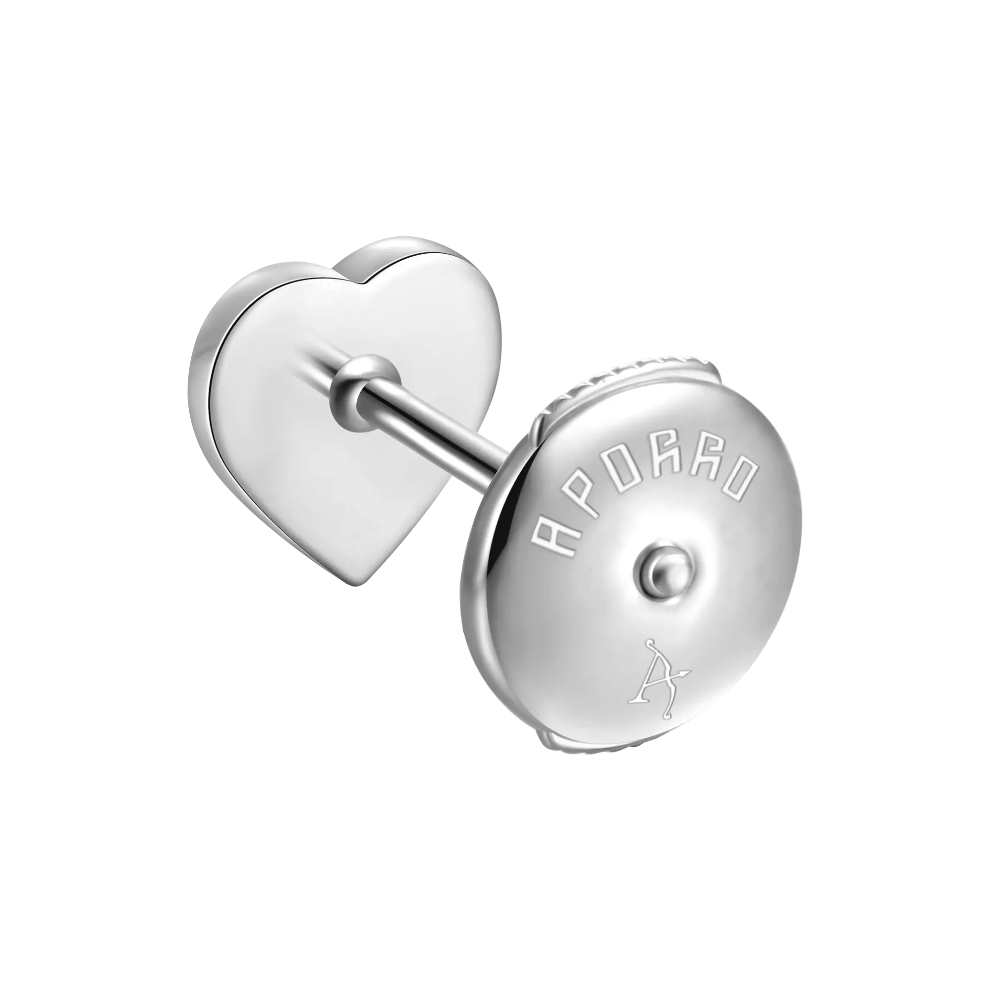 Women's Heart Baguette Mix Halo Stud Earrings - Pair