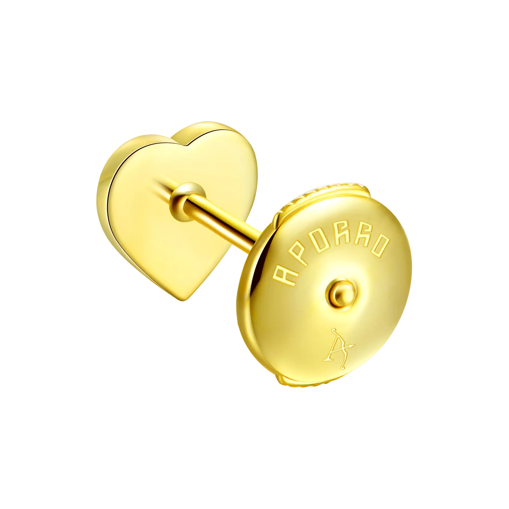 Women's Heart Baguette Mix Halo Stud Earrings - Pair