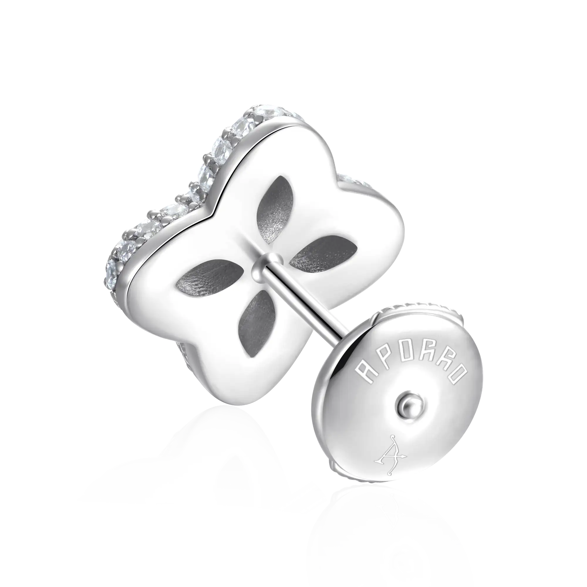 Iced Luminous Clover Pendant & Earring Set