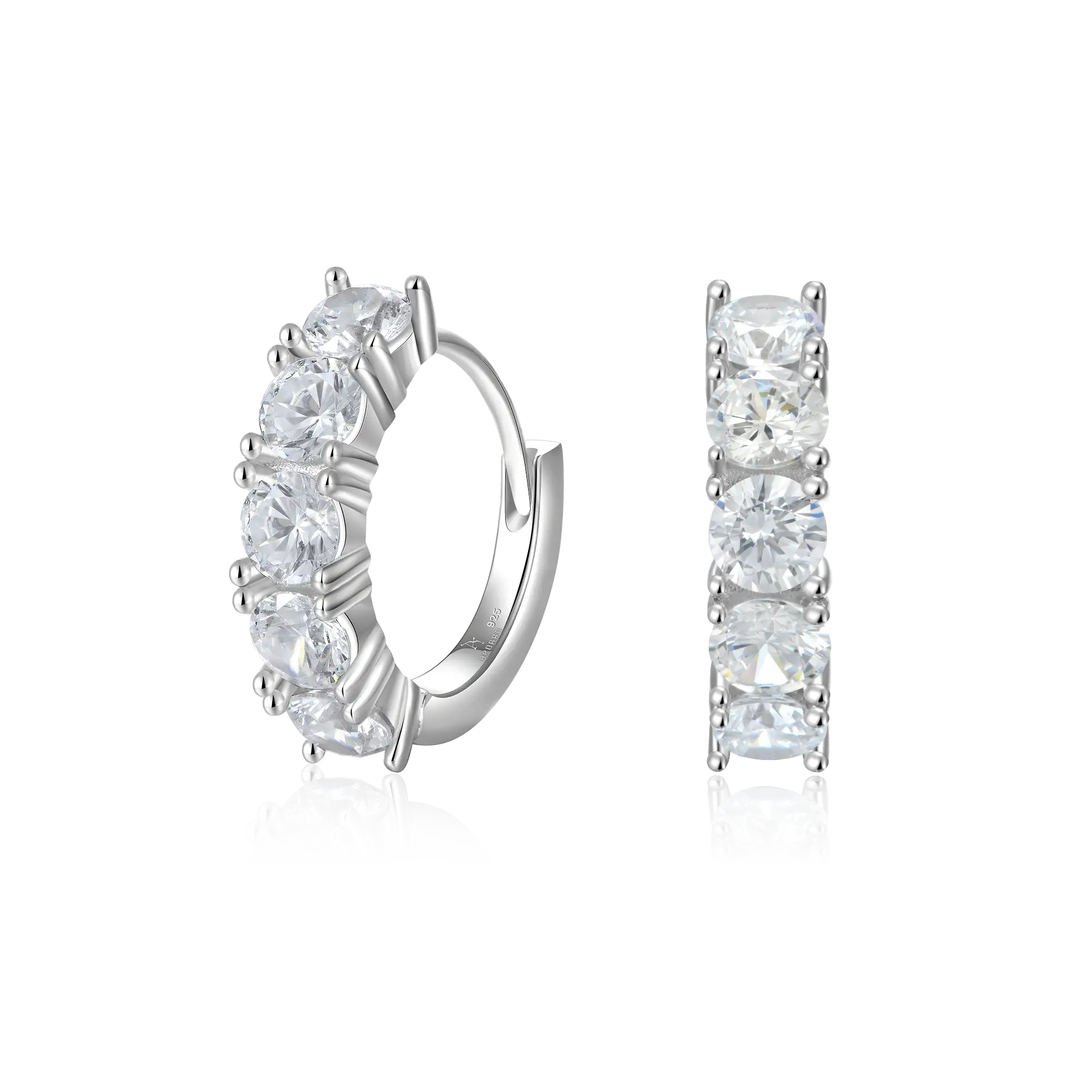 Moissanite Classic Hoop Earring