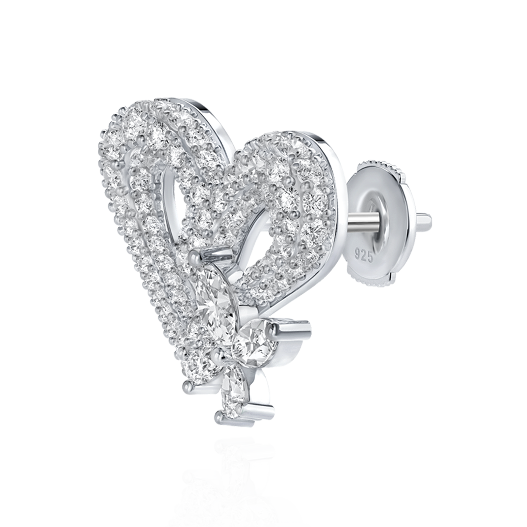 Women's Loving Grace Butterfly Stud Earring