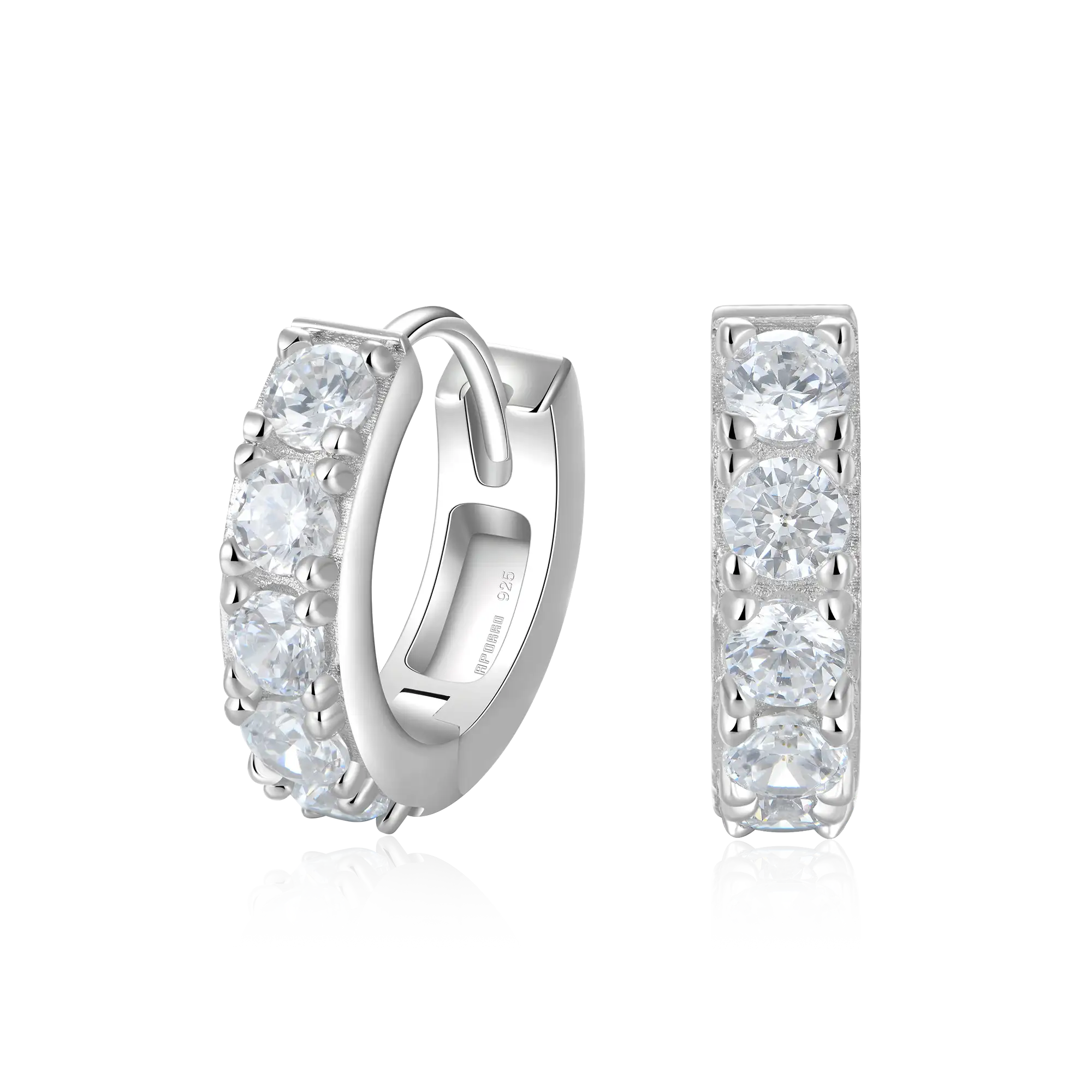 Moissanite Classic Hoop Earring