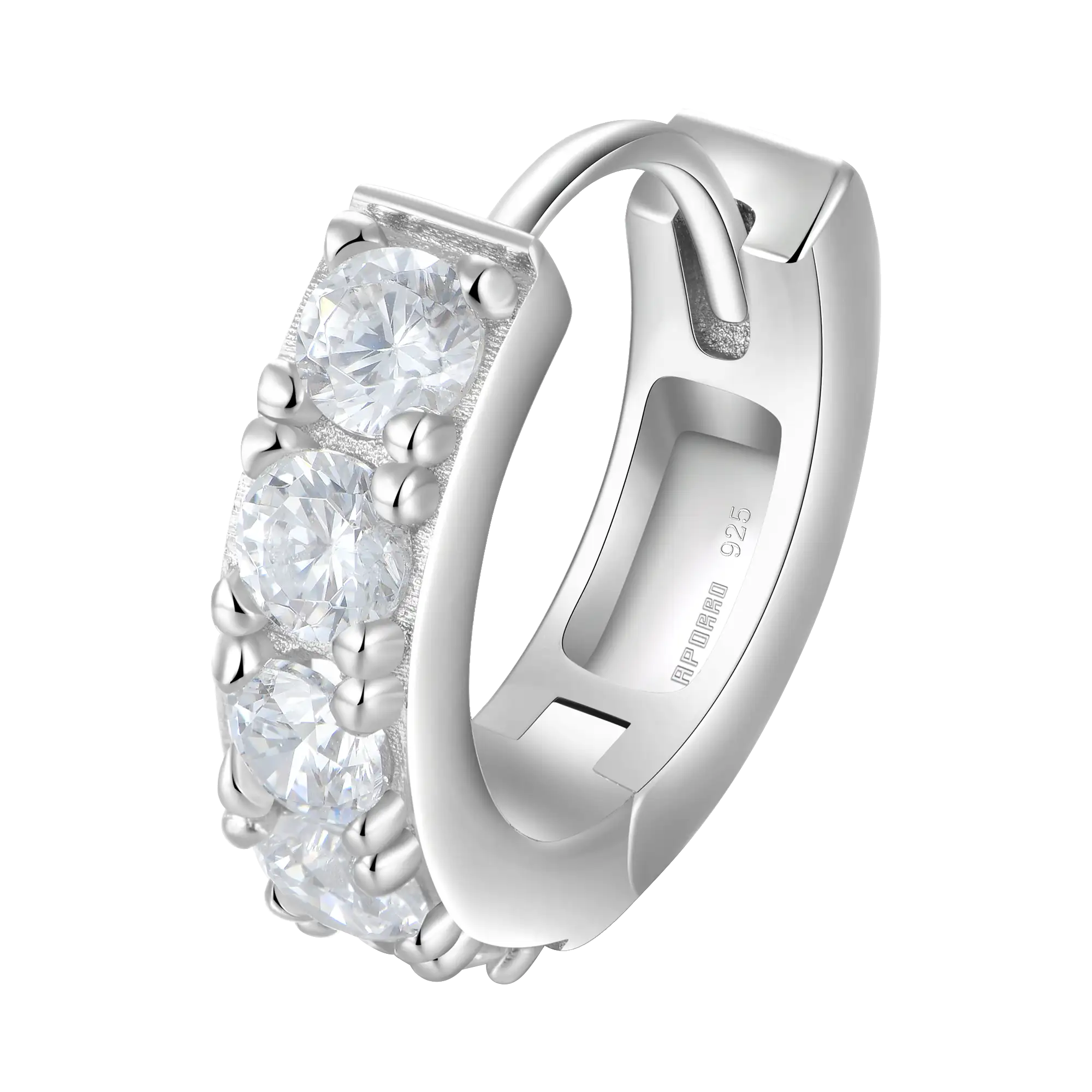 Moissanite S925 Classic Hoop Earring