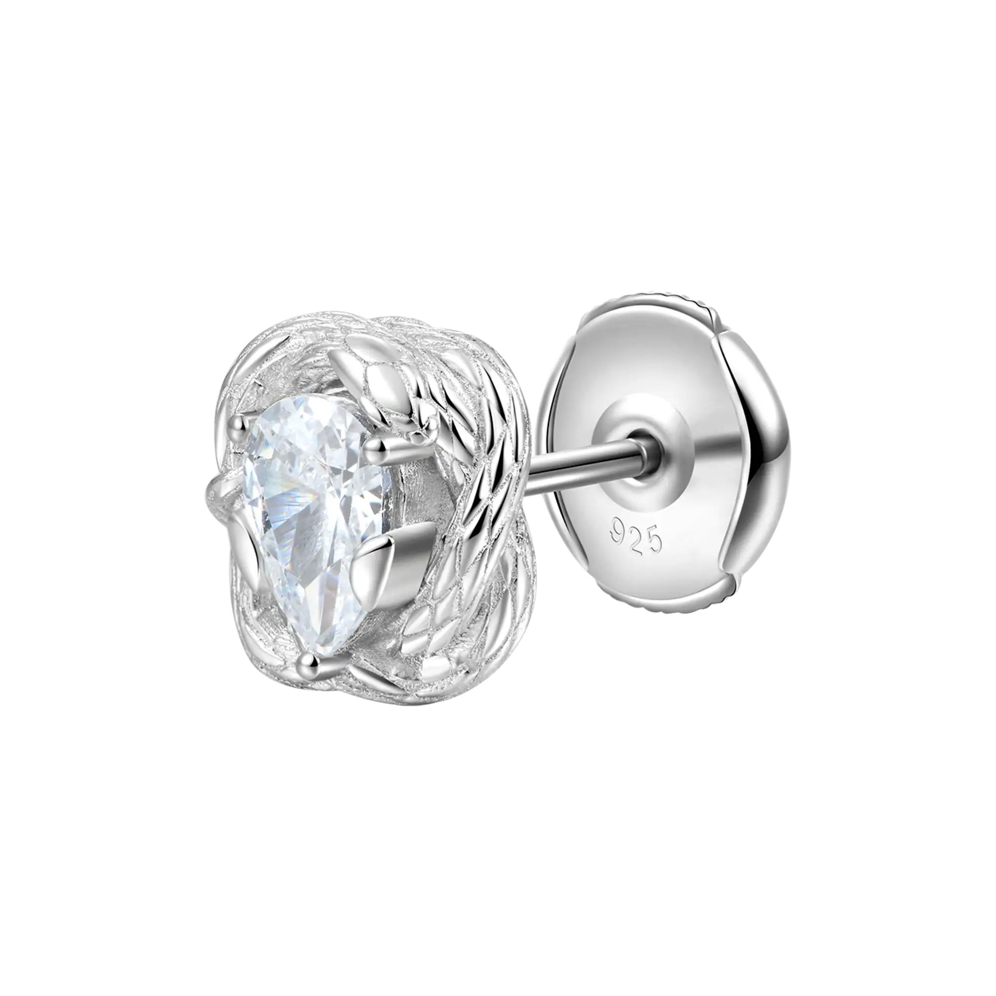 Coiled Snake Stud Earrings