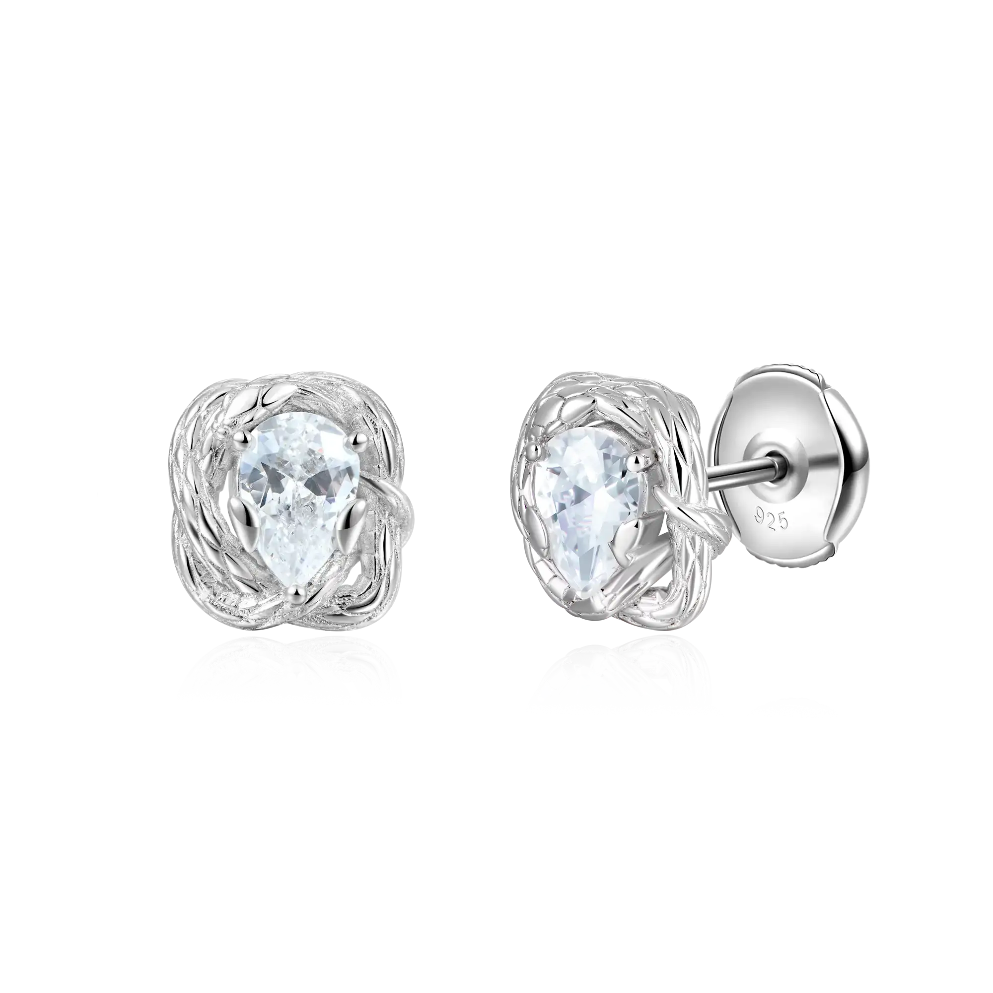 Coiled Snake Stud Earrings