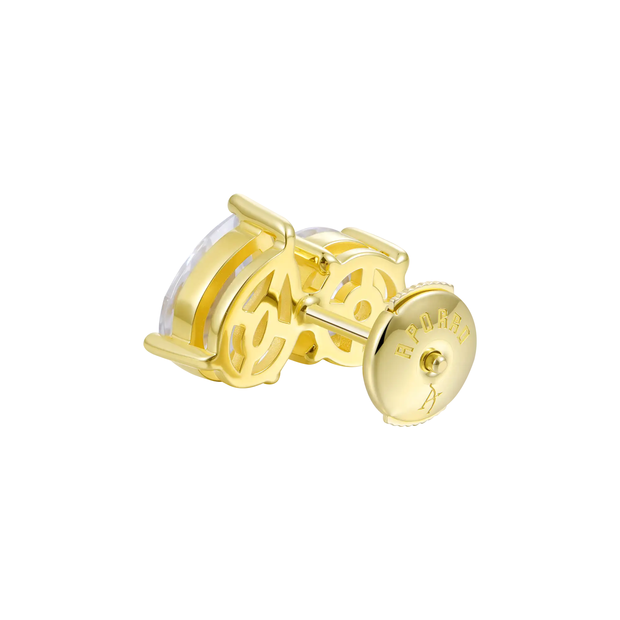 #Diamond_White Diamond ( 14k Yellow Gold )