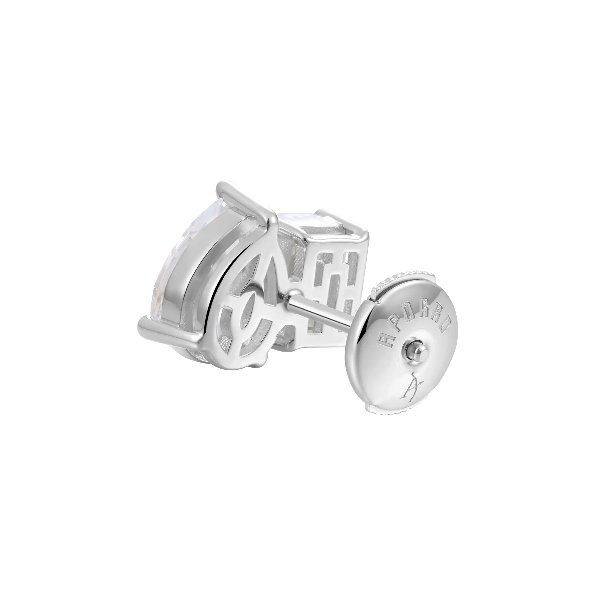 Women's Moissanite Toi et Moi Stud Earrings – Emerald & Pear