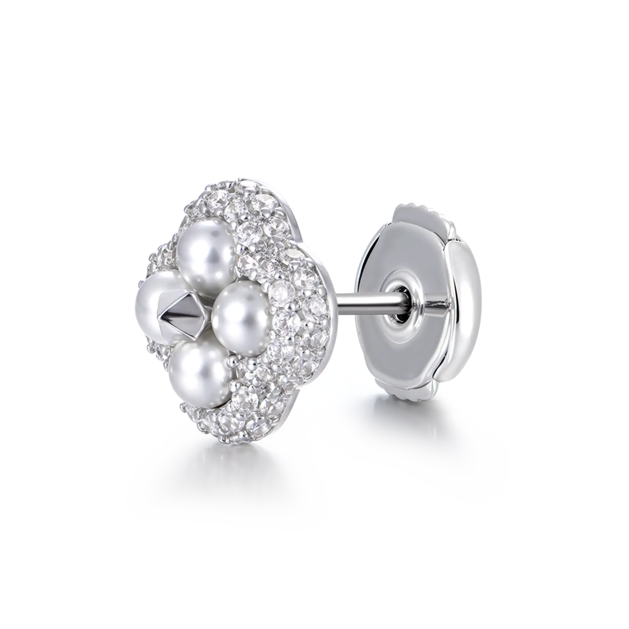 Starburst Pearl Stud Earring