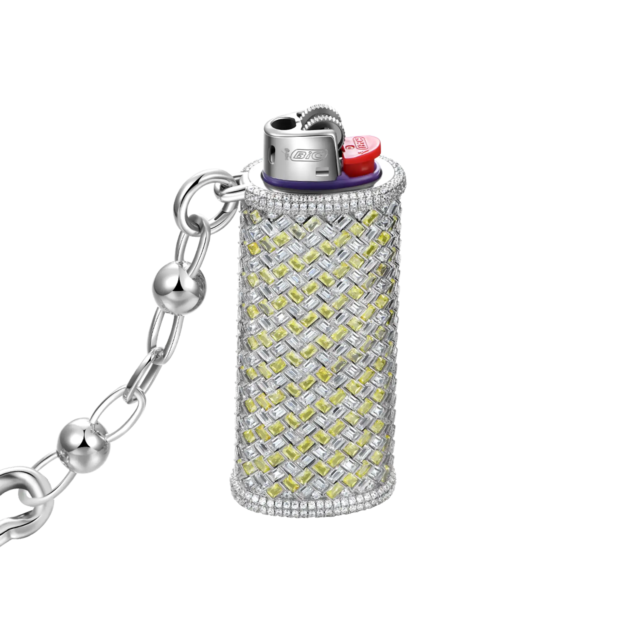 Cas briquet canari tissé