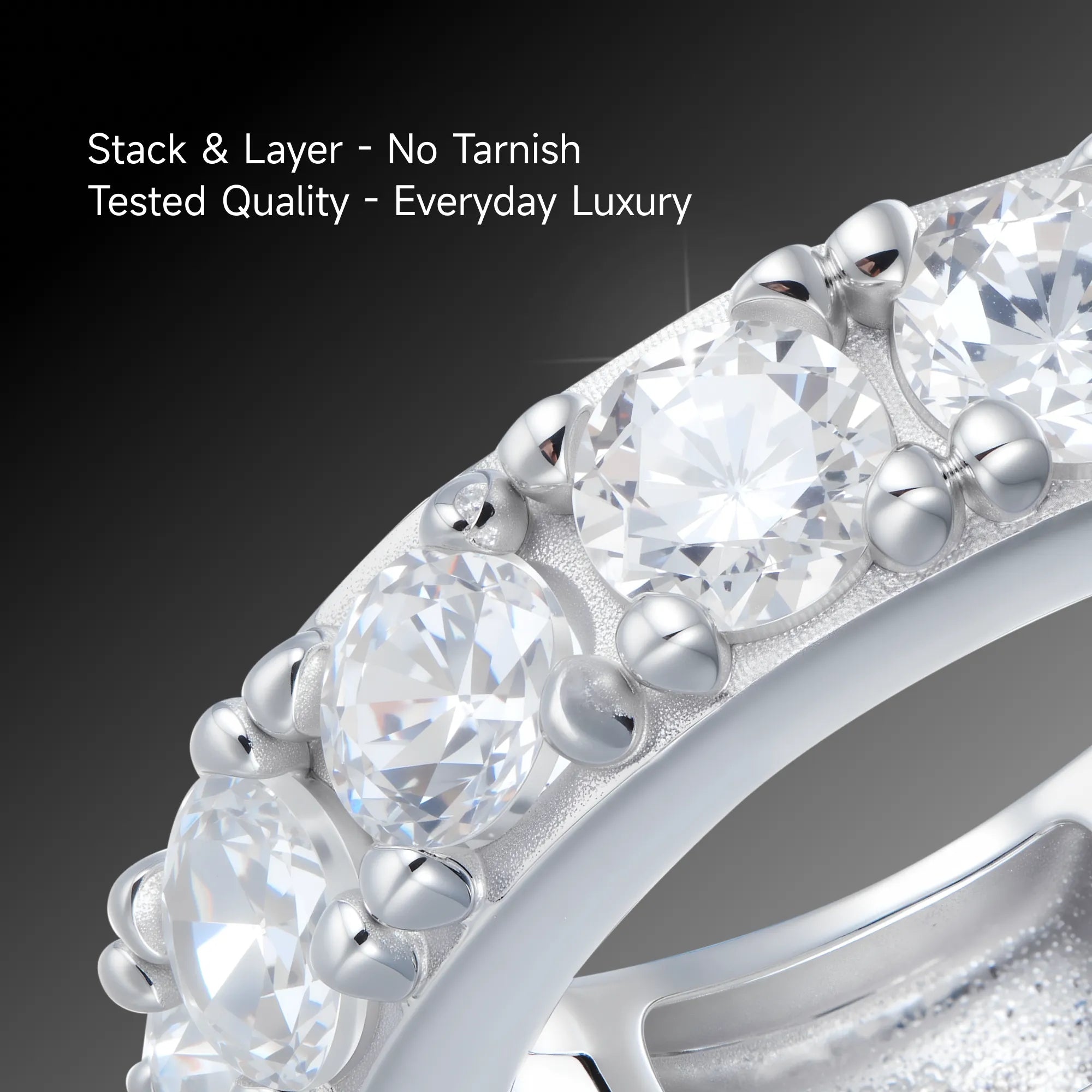 Moissanite S925 Classic Hoop Earring