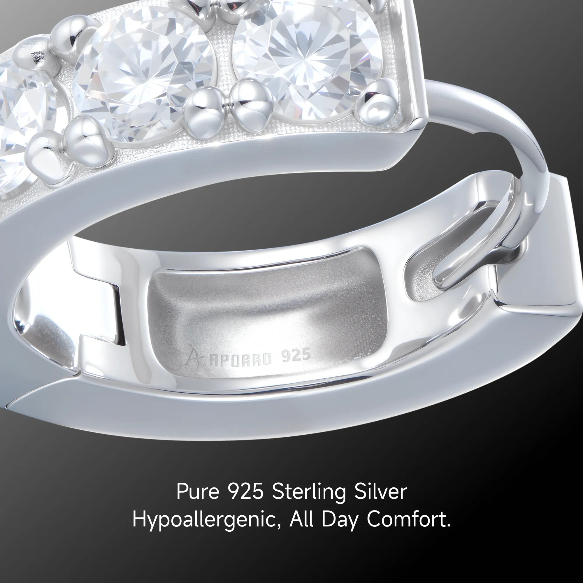 Moissanite S925 Classic Hoop Earring