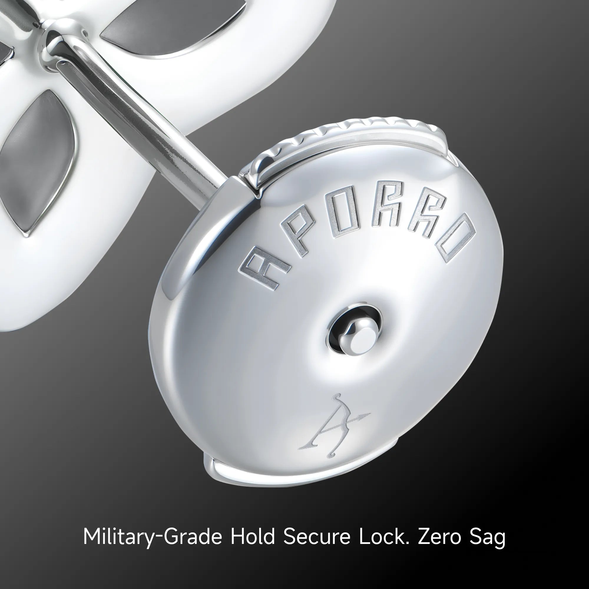 Moissanite S925 Luminous Clover Earrings - White Diamond