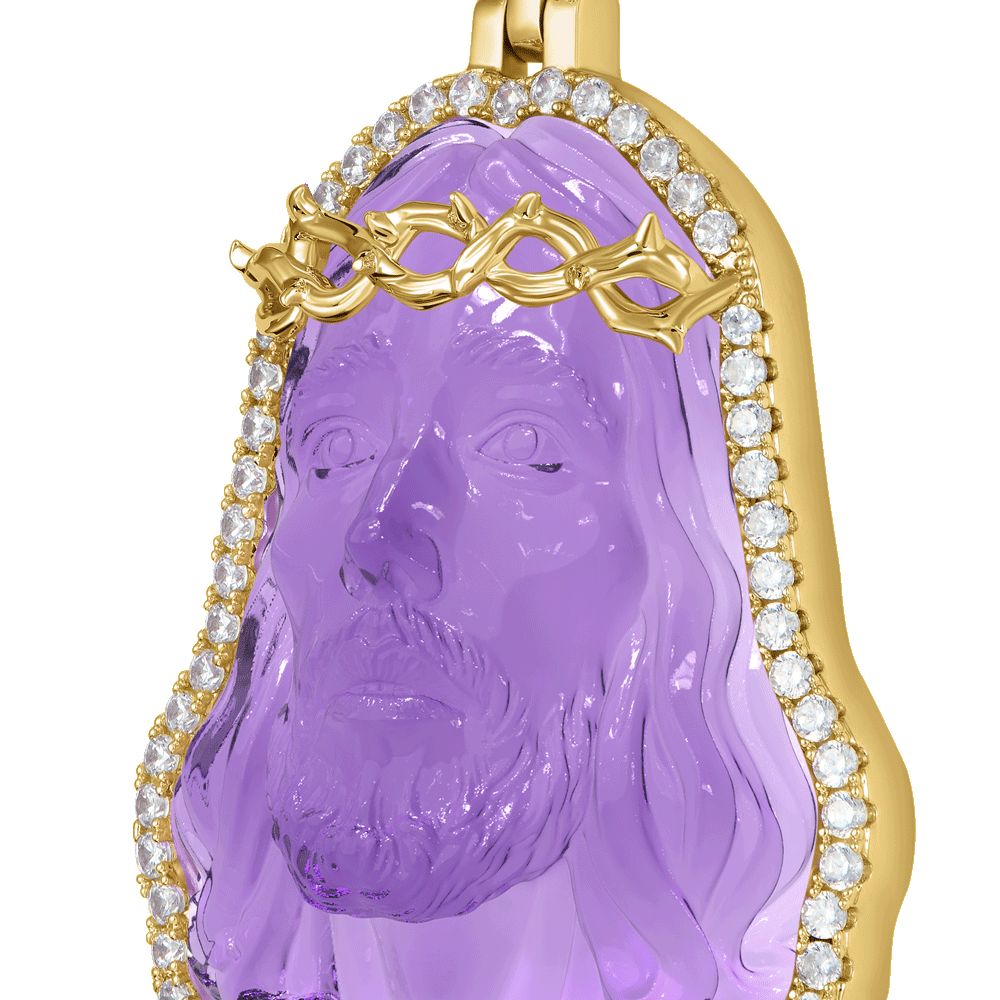 Arcenciel Gospel Jesus Colgante - lavanda