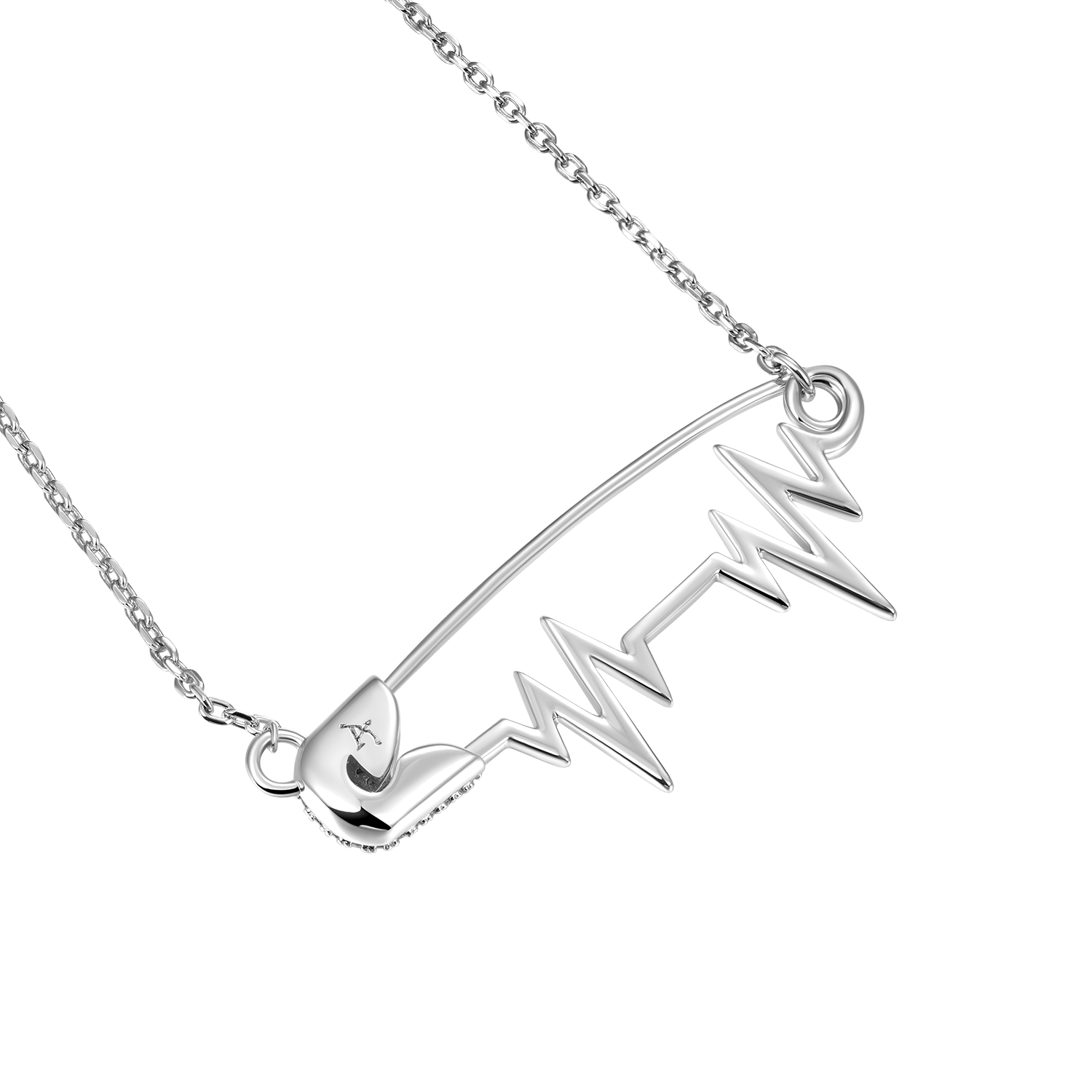 Essentials Heartbeat Pin Verstellbarer Halskette