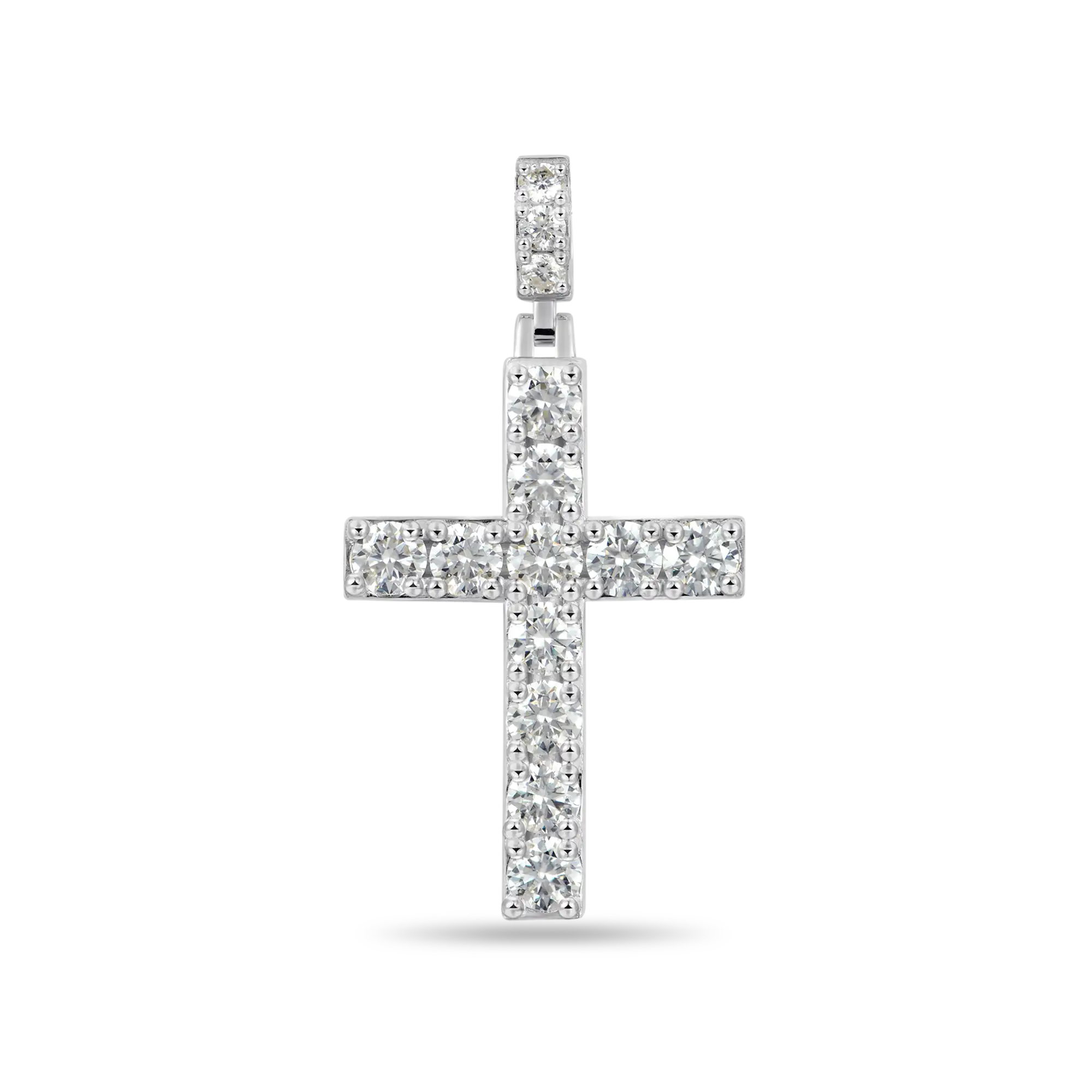 Women's Solid Tennis Cross Pendant - Large