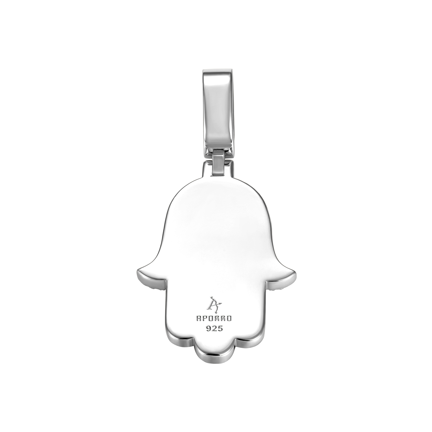 Colgante de hamsa de doble capa