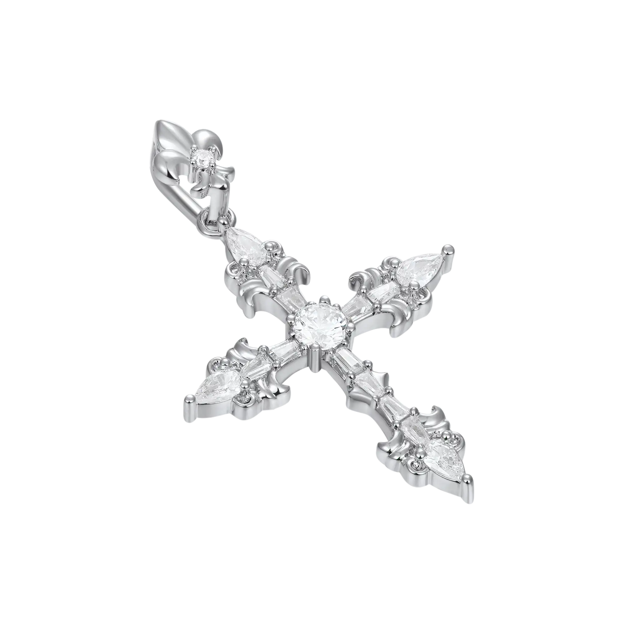 Colgante Cruz Flor De Lis