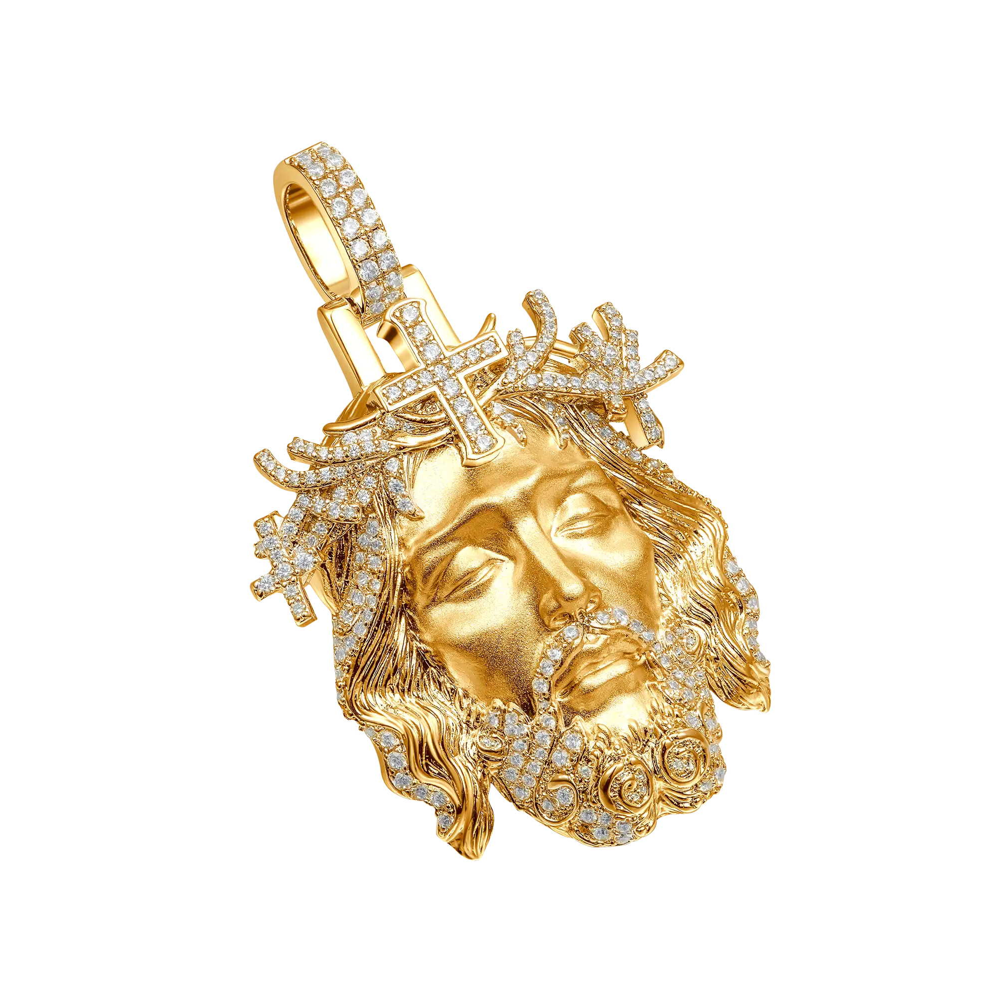 Jesus Piece Iced Pendant