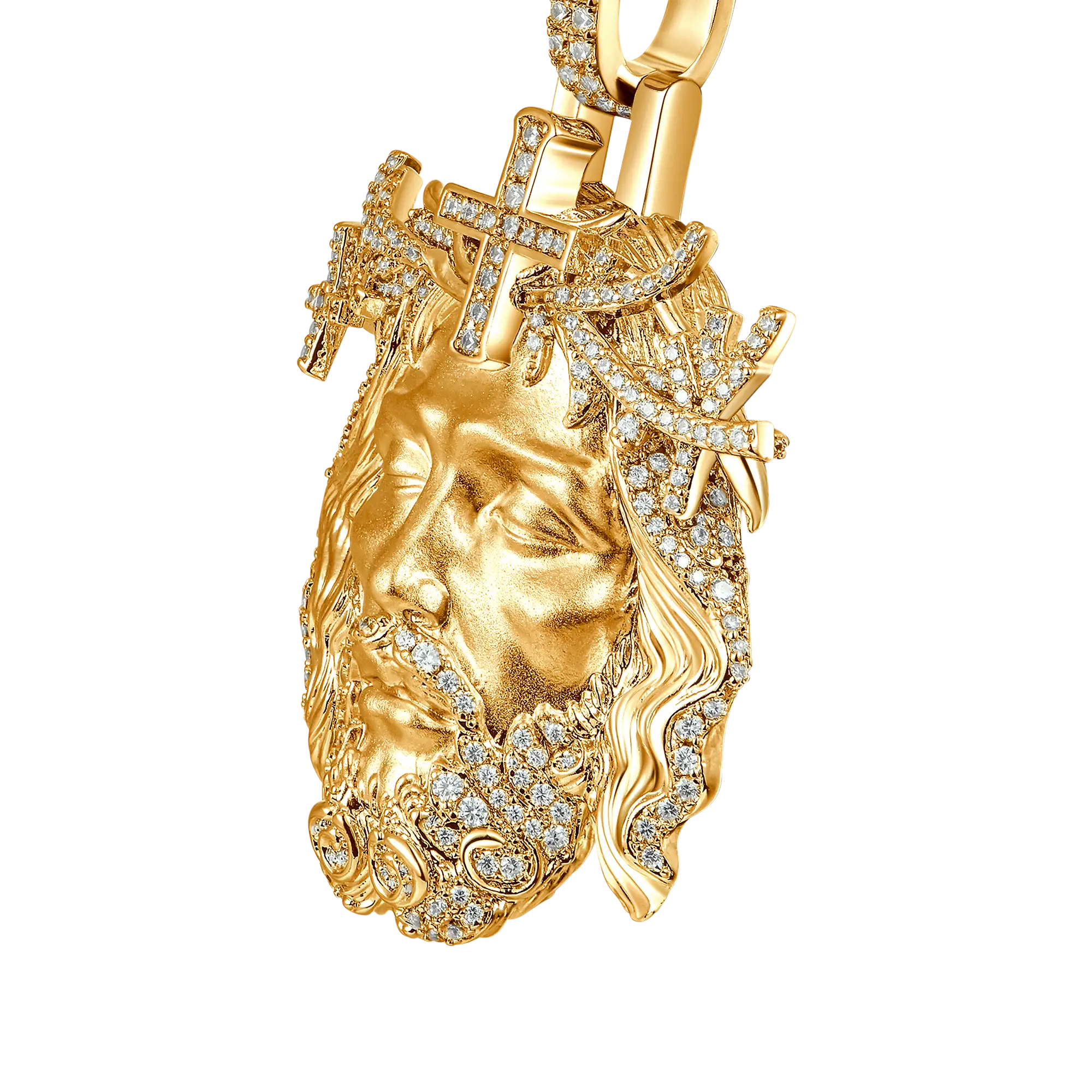 Women's Jesus Piece Iced Pendant