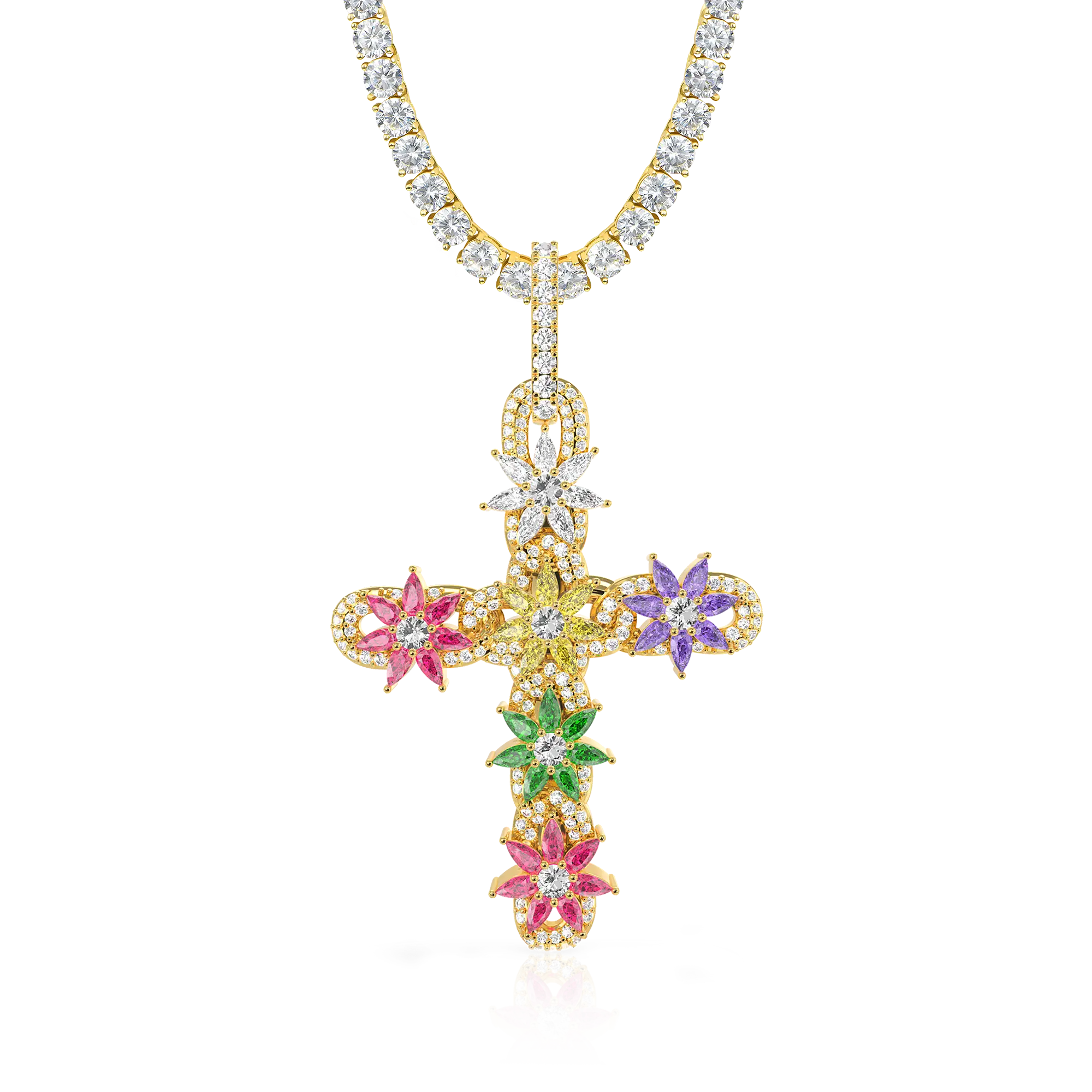 Women's Lily Infinity Cross Pendant