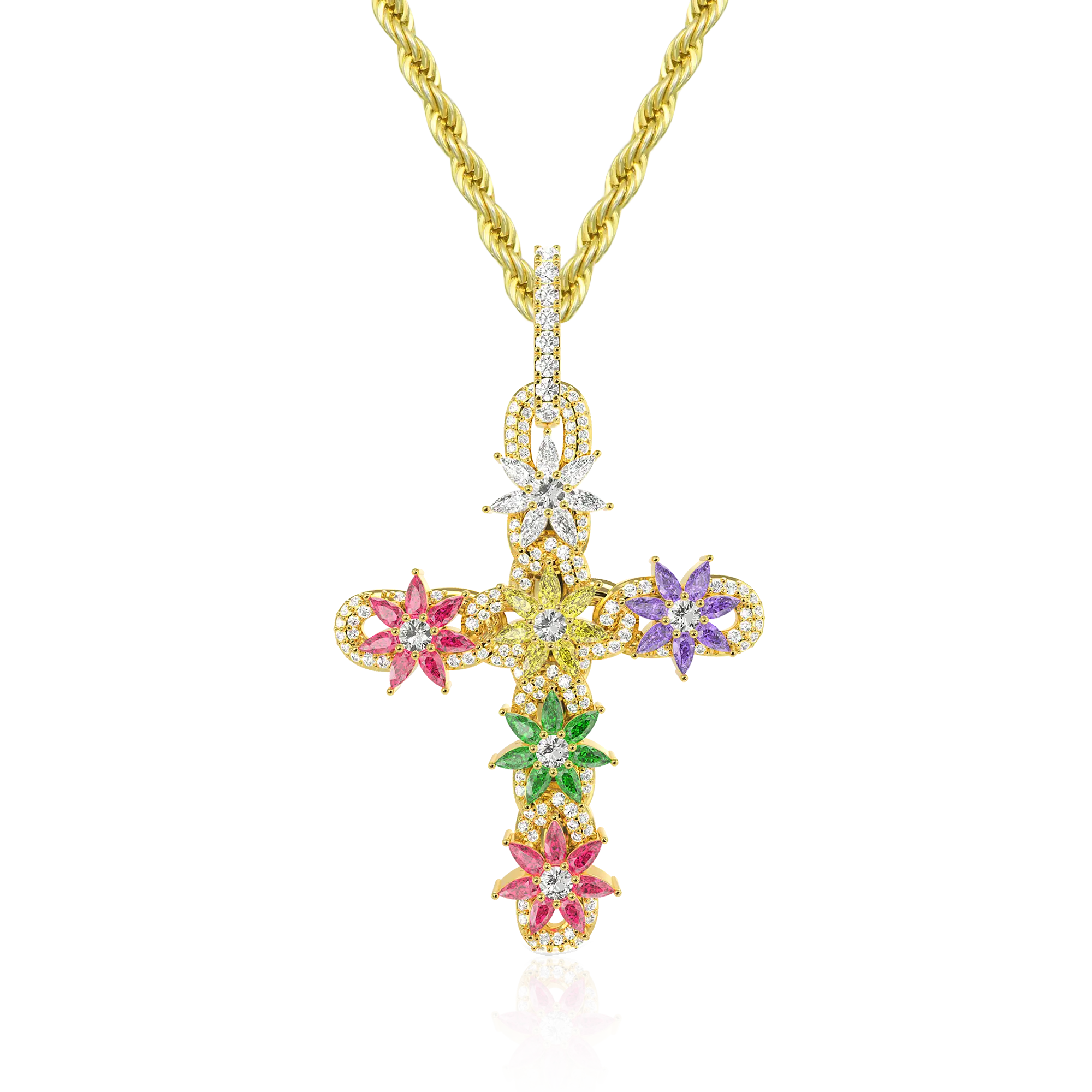 Women's Lily Infinity Cross Pendant