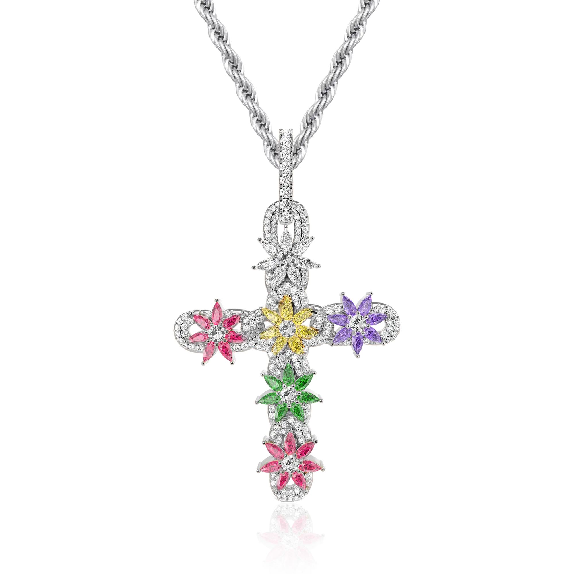 Women's Lily Infinity Cross Pendant