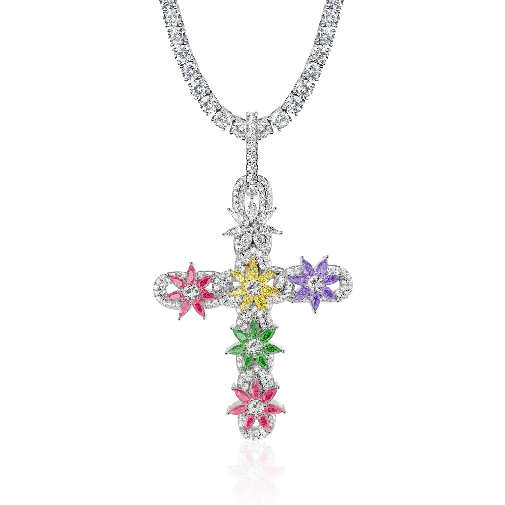 Women's Lily Infinity Cross Pendant